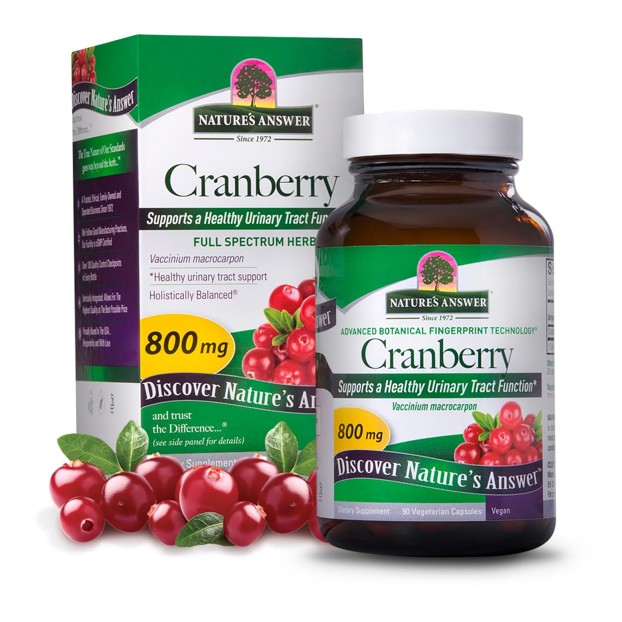 Nature's Answer Cranberry Fruit Capsules 90 Count (Pack of 2)