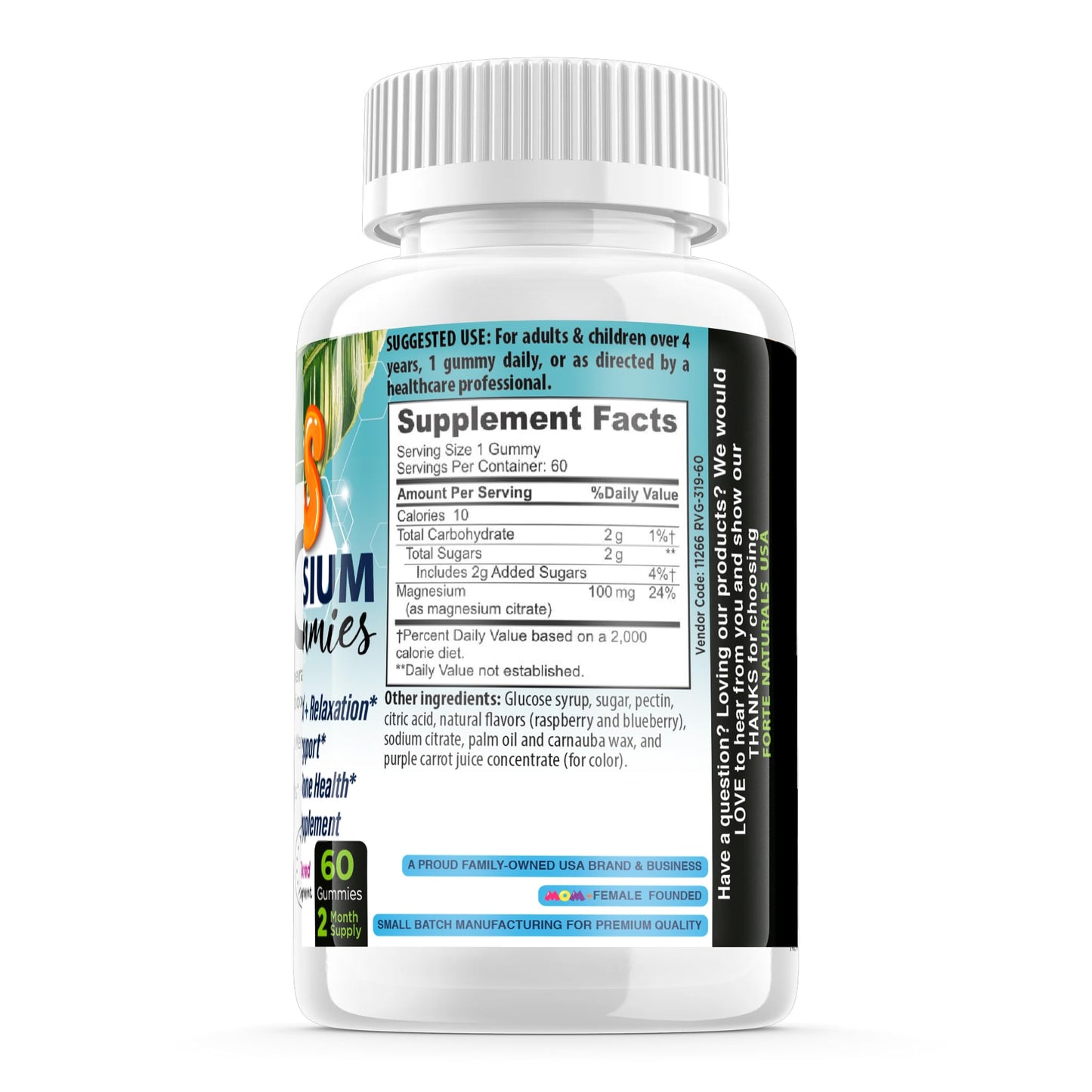 FORTE NATURALS Kids Magnesium Calm Capsules, 60 Count