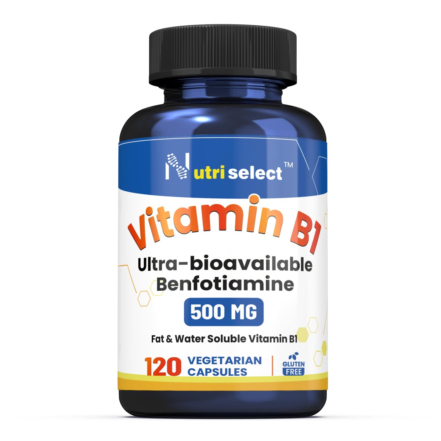 Nutriselect Vitamin B1 Benfotiamine 500mg Capsule, 120 Capsules