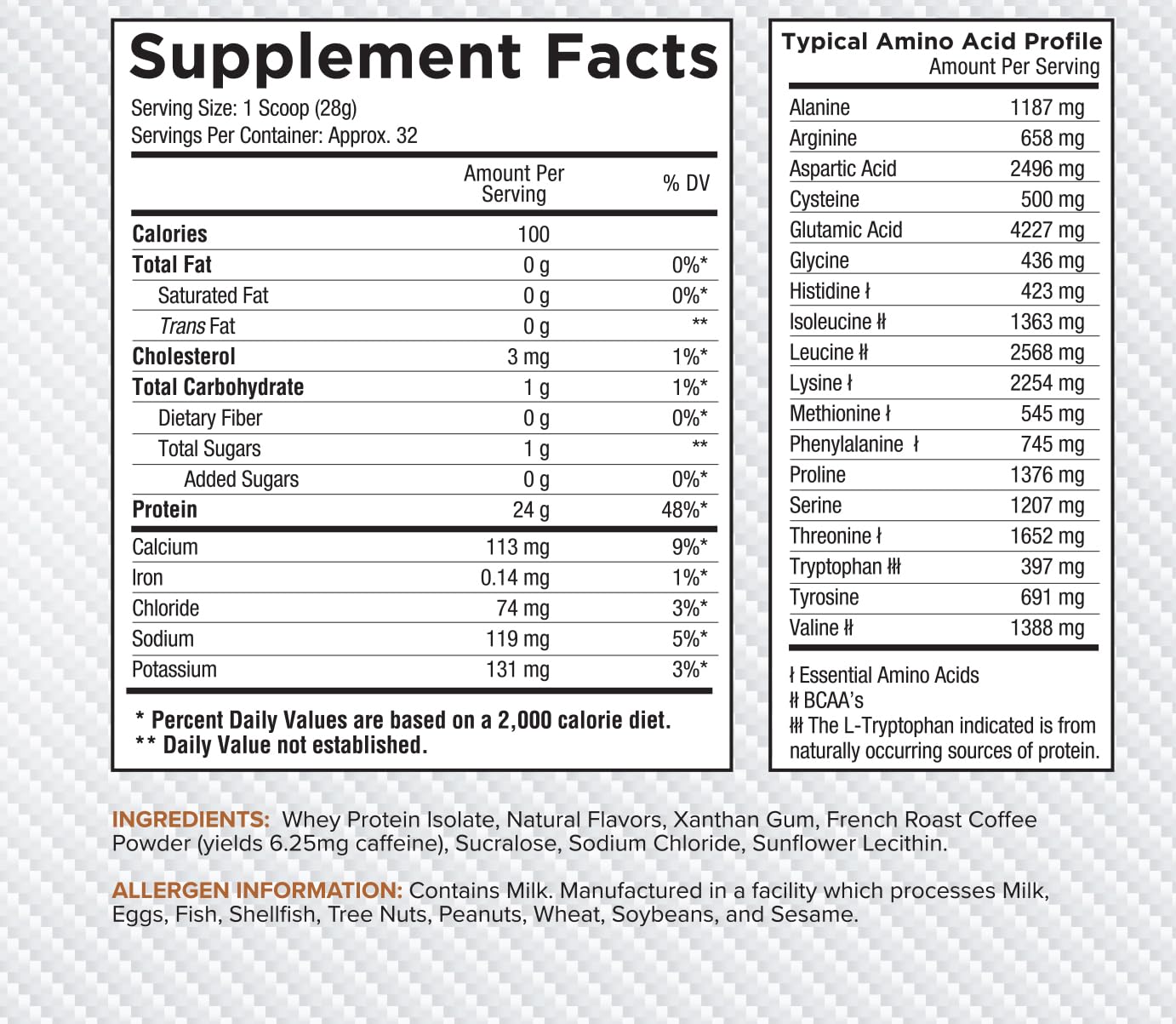 Core Nutritionals Ultra-Pure Isolate Whey Protein Powder, 32 Servings