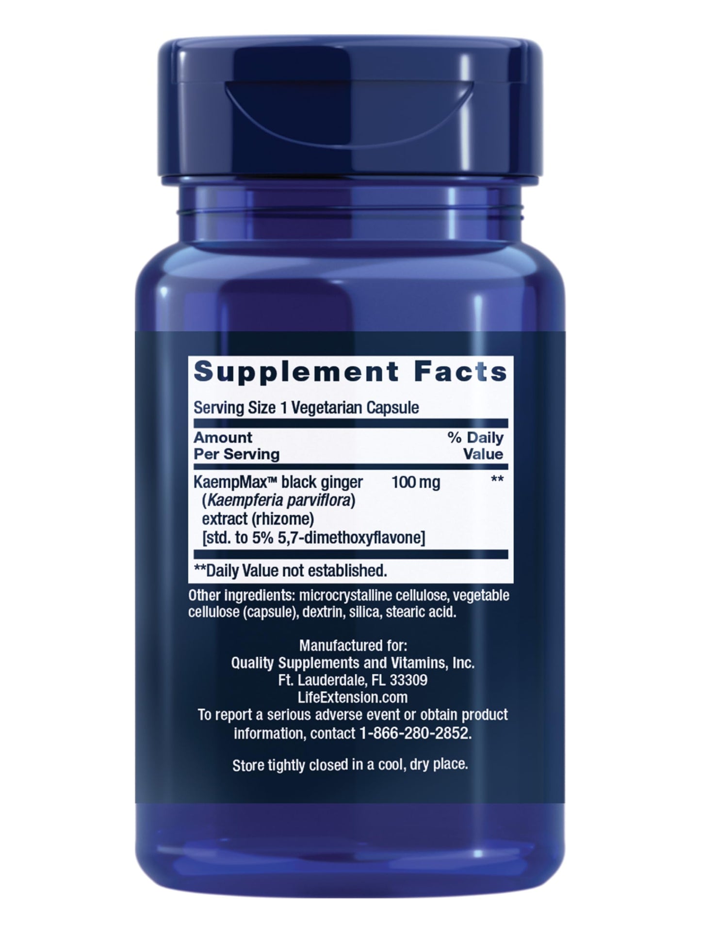 Life Extension Male Vascular Sexual Support Capsules 30