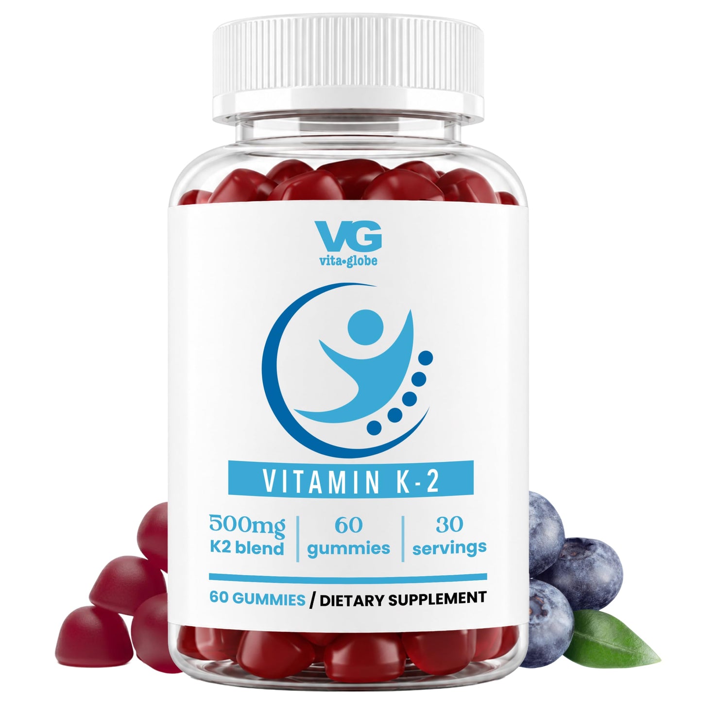 VITA GLOBE Vitamin K2 Gummy Vitamins 60 Count