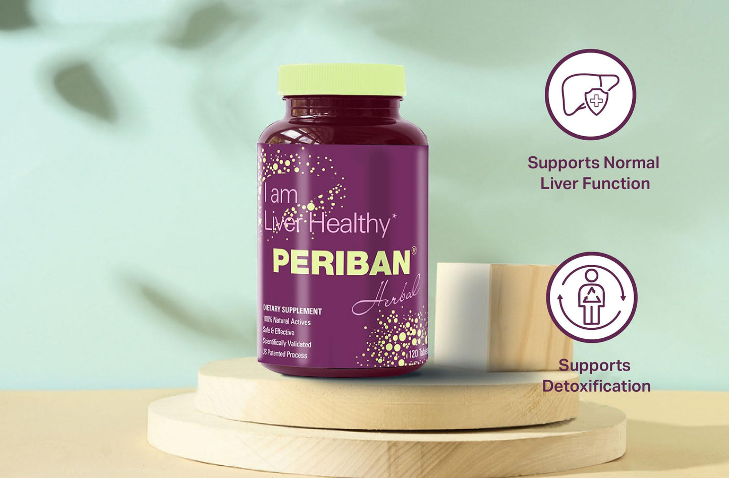 PERIBAN Liver Support Tablet 120 Count