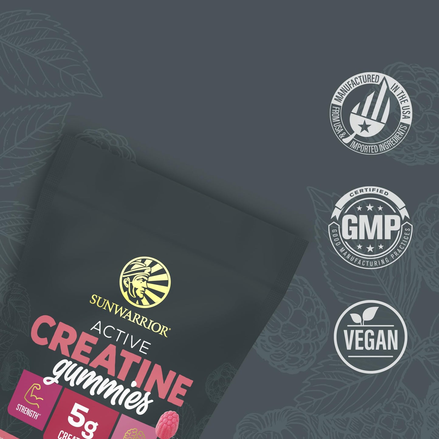 Sunwarrior Creatine Monohydrate Gummies - 90 Gummies