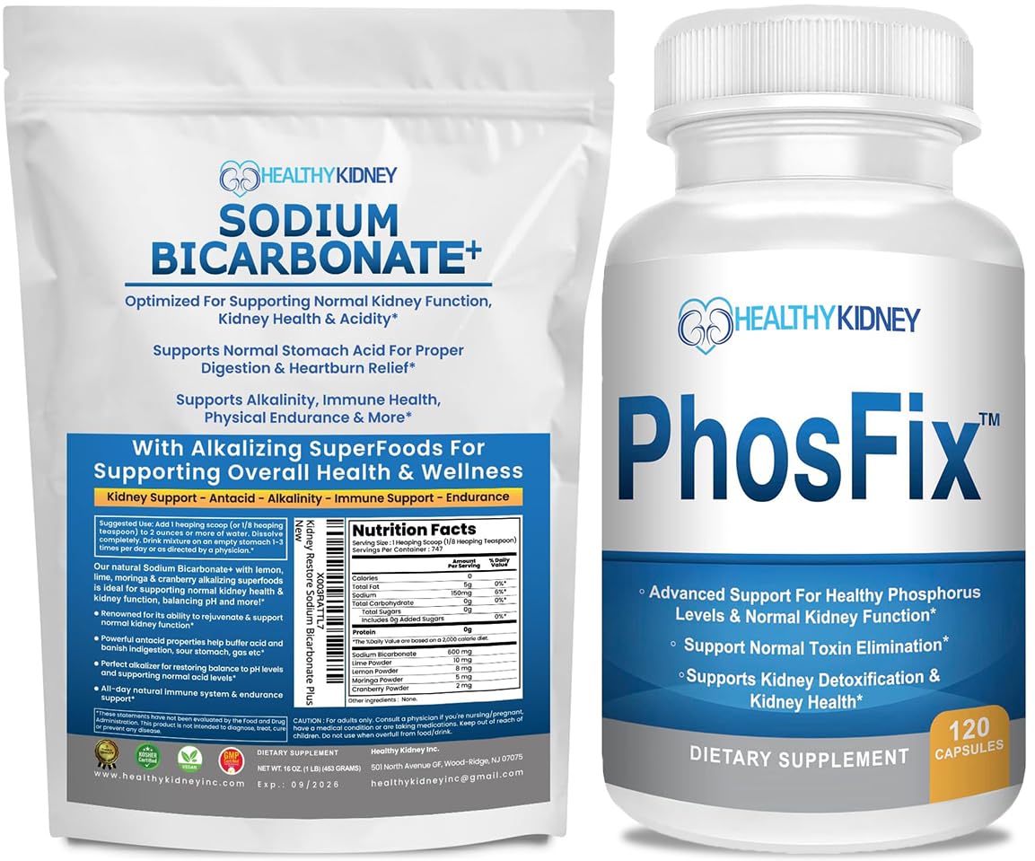 Kidney Restore Organic Sodium Bicarbonate Alkaline Supplement Powder 1 lb