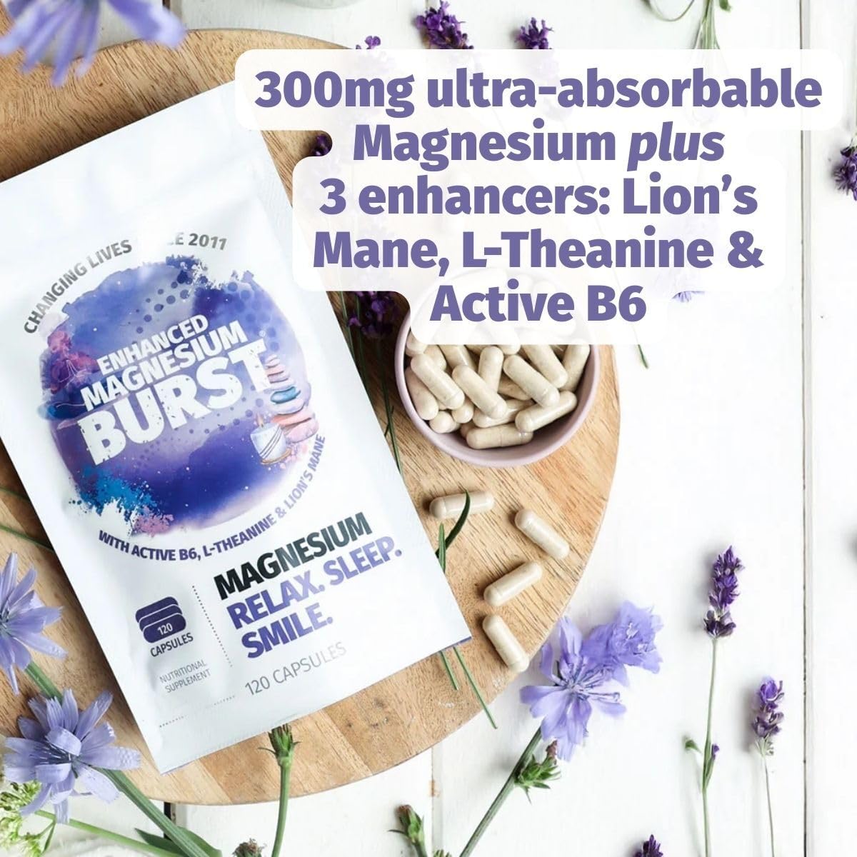 Organic Burst Enhanced Magnesium Capsules, 120 Count