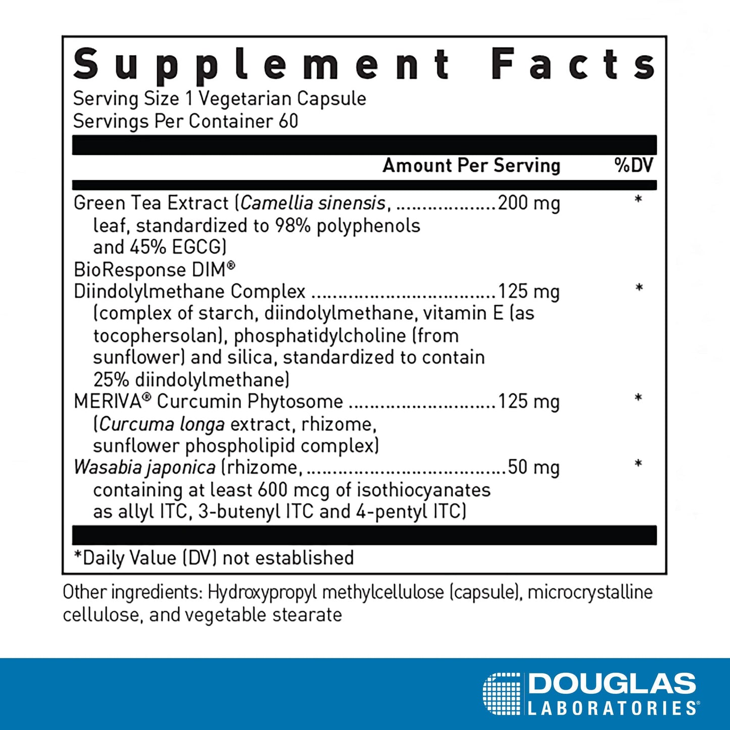 Douglas Laboratories DIM Enhanced Vegetarian Capsules 60 Count