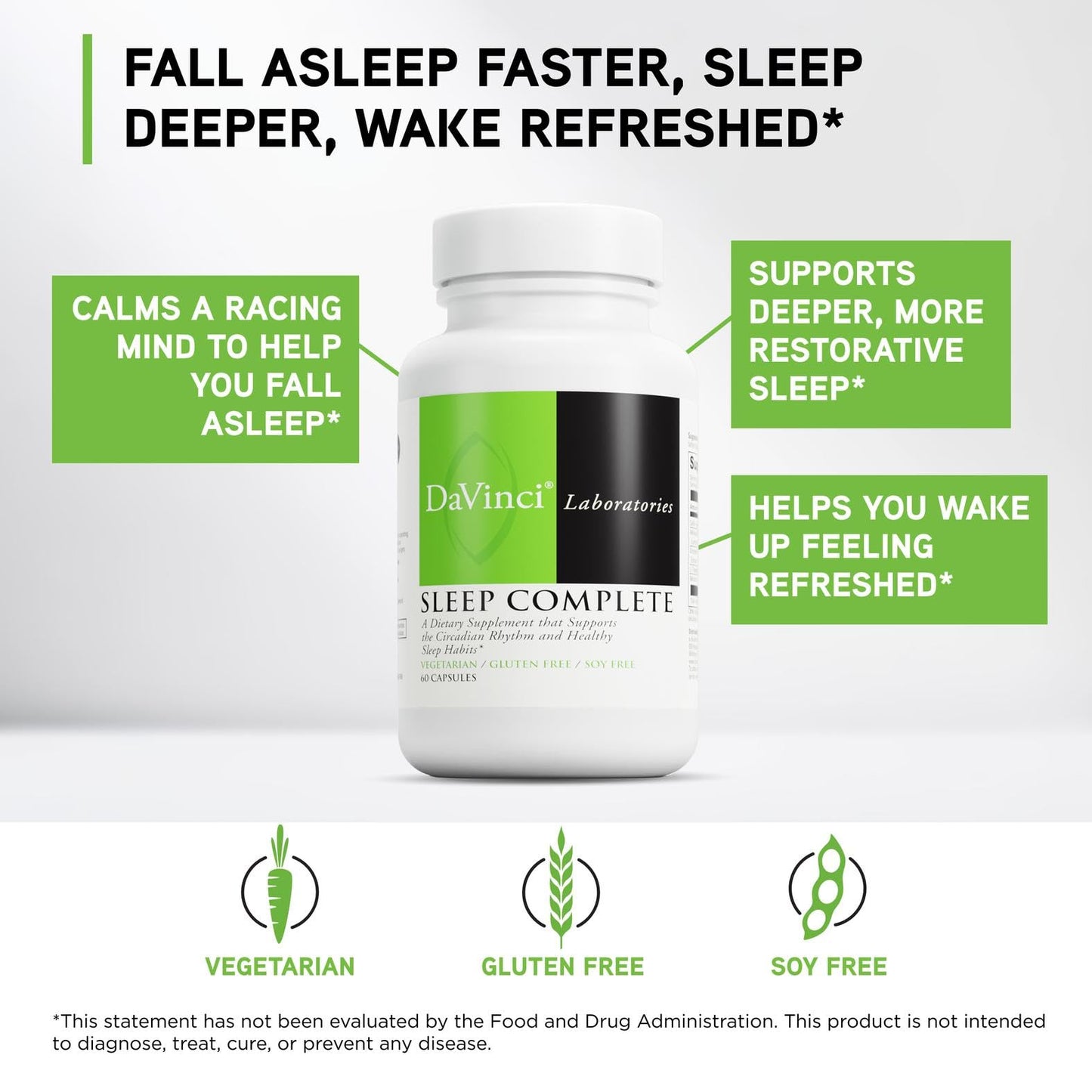 DAVINCI Sleep Complete 60 Vegetarian Capsules