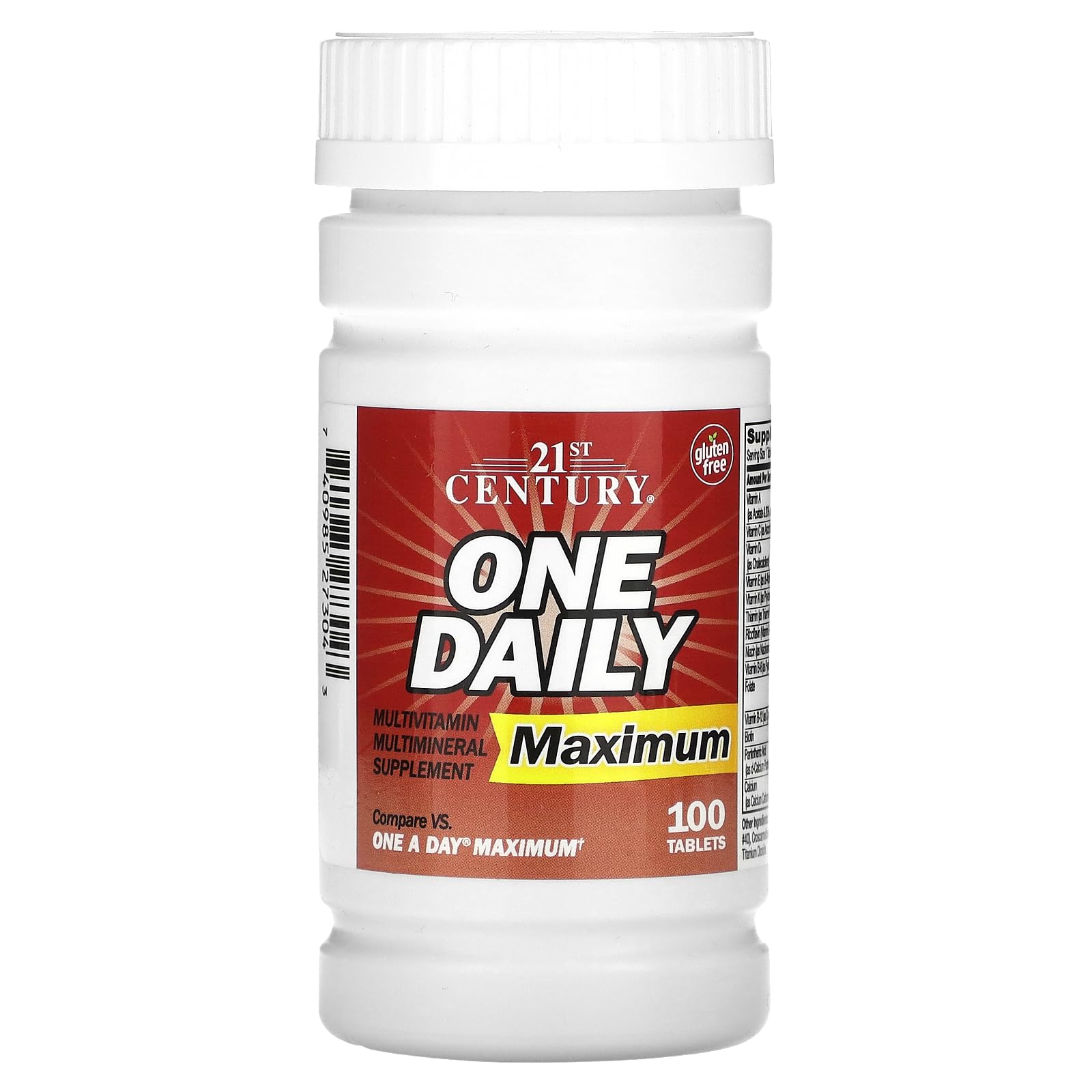 21st Century One Daily Maximum 100 Tablets