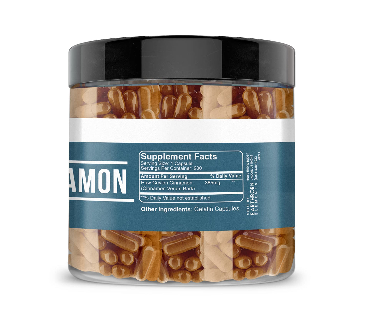 Earthborn Elements Cayenne Pepper, Ceylon Cinnamon & Ginger Root Bundle, 3 x 200 Capsules