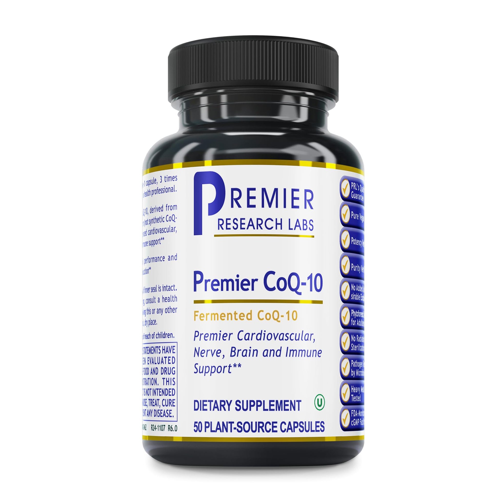 Quantum Nutrition CoQ-10 Qultured Ubiquinol Coenzyme Q10 with Red Algae Capsules, 50 Count