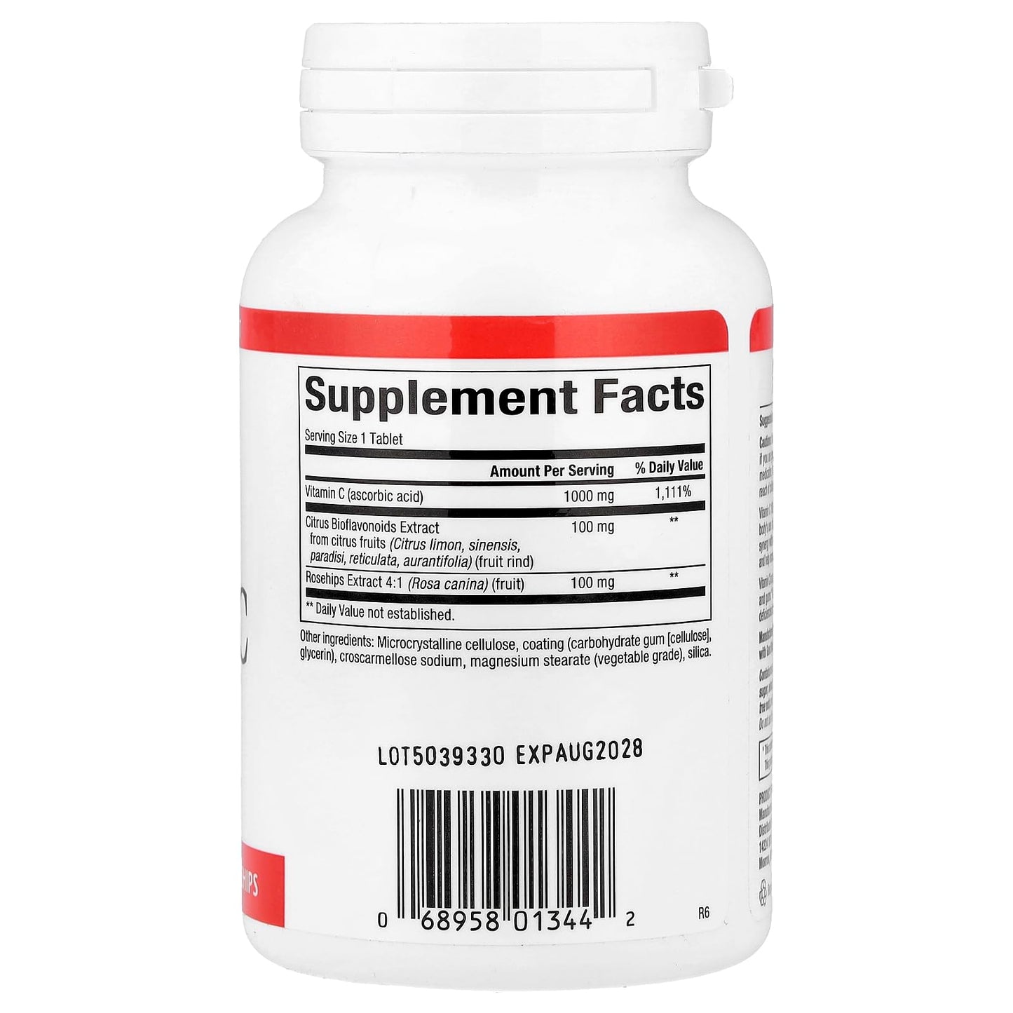 Natural Factors Vitamin C 1000mg with Bioflavinoids & Rosehips, 90 Tablets