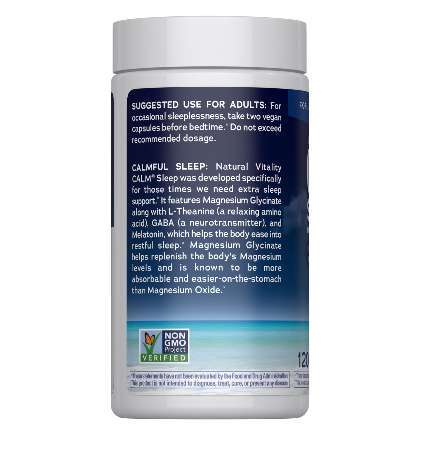 Natural Vitality Calm Sleep Capsules 120