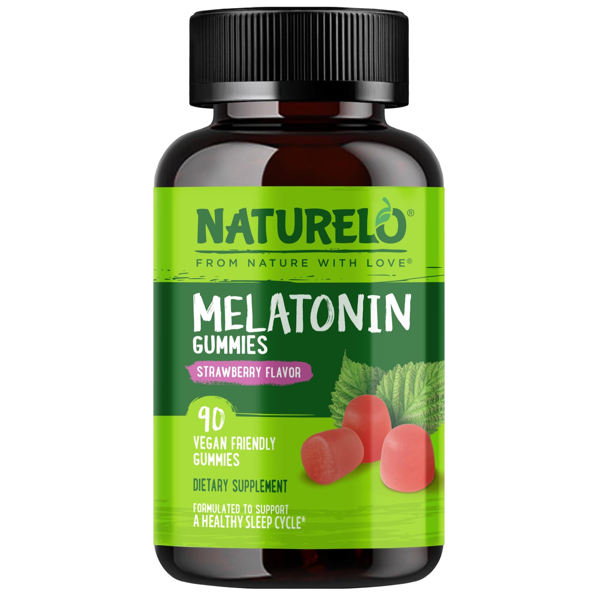 NATURELO Melatonin Gummies 90 Count