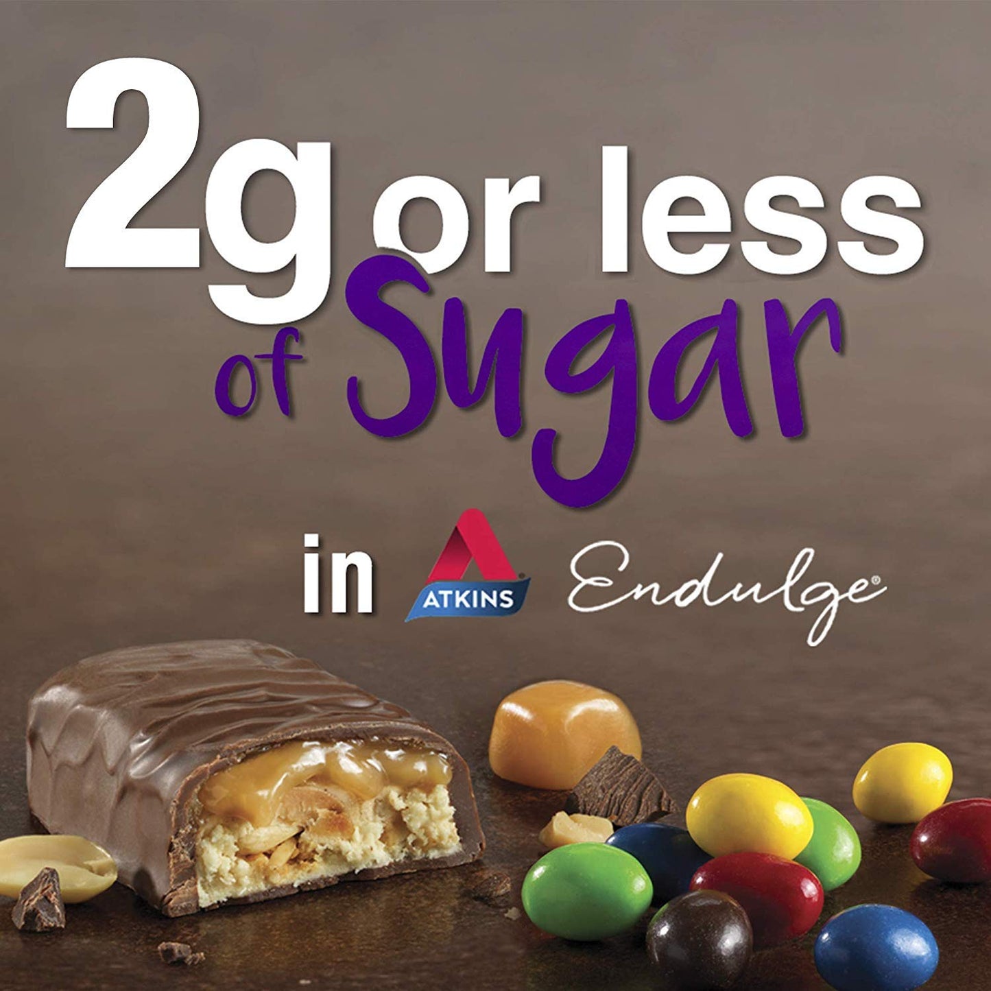 Atkins Endulge Treat Caramel Nut Chew Bar 5 Bars