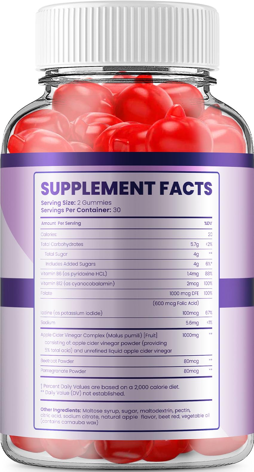 Indelo Derma Pure ACV Gummies 60 Gummies