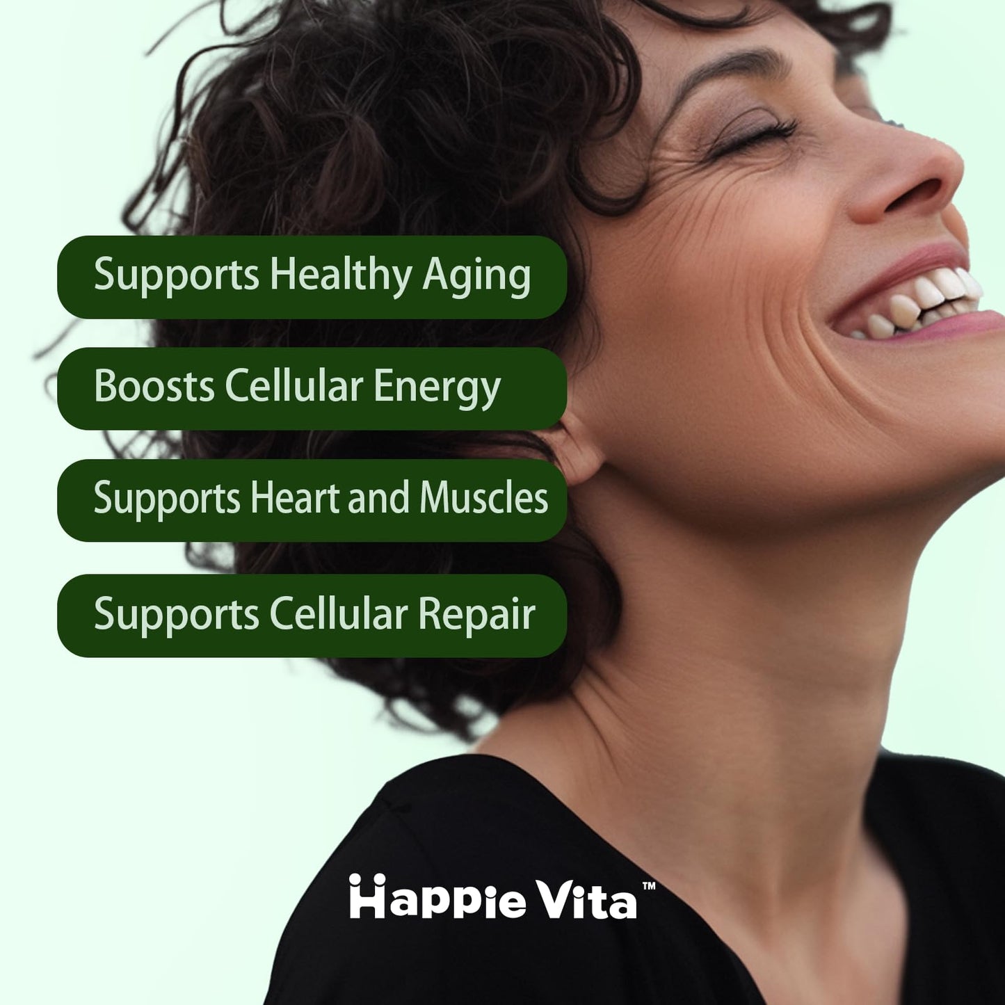 HappieVita Liposomal NAD+ with Resveratrol NMNH Supplement Alternative High Purity NAD Supplement for Anti-Aging, Energy, Focus 60 Capsules