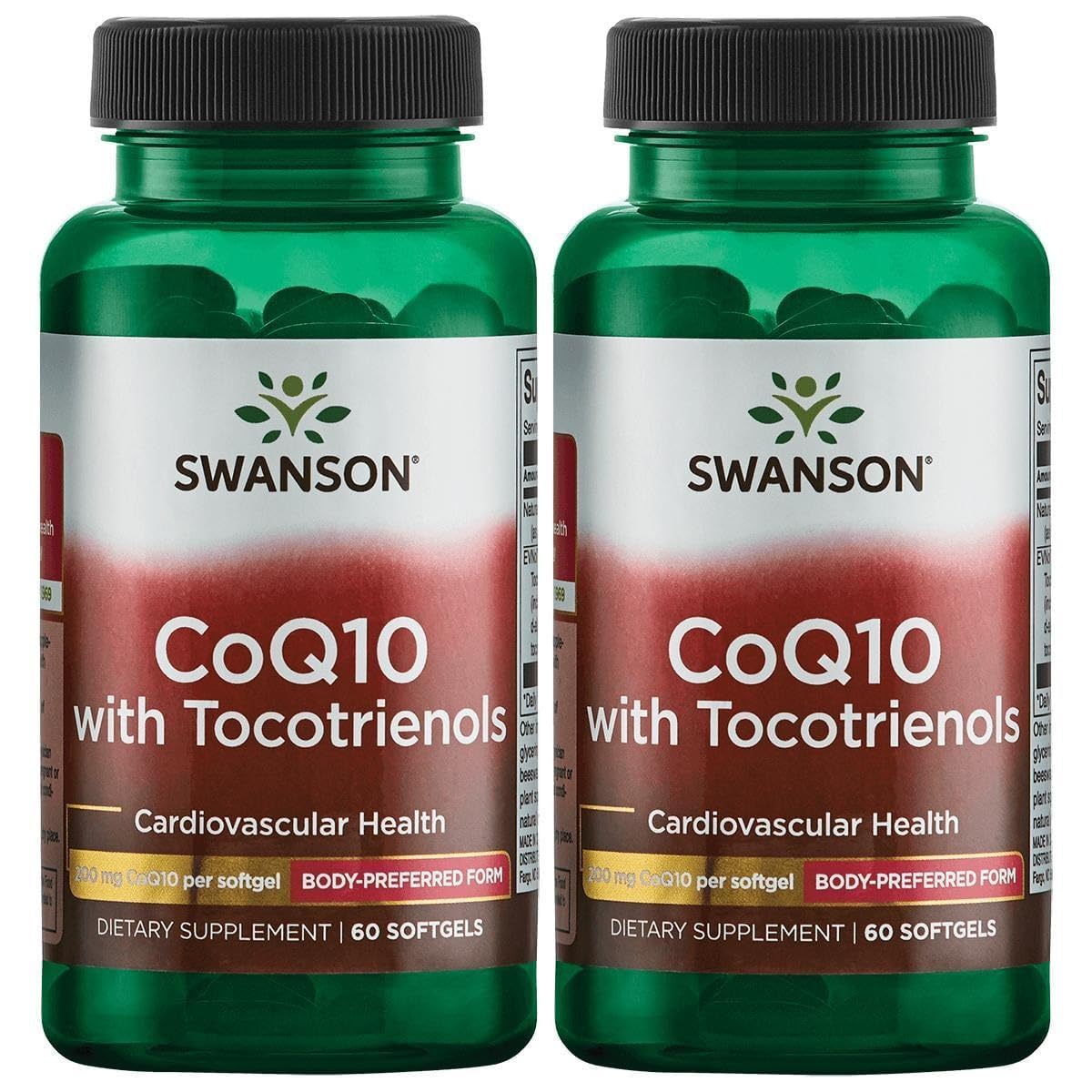 Swanson CoQ10 with Tocotrienols 200 mg Softgels, 120 Count