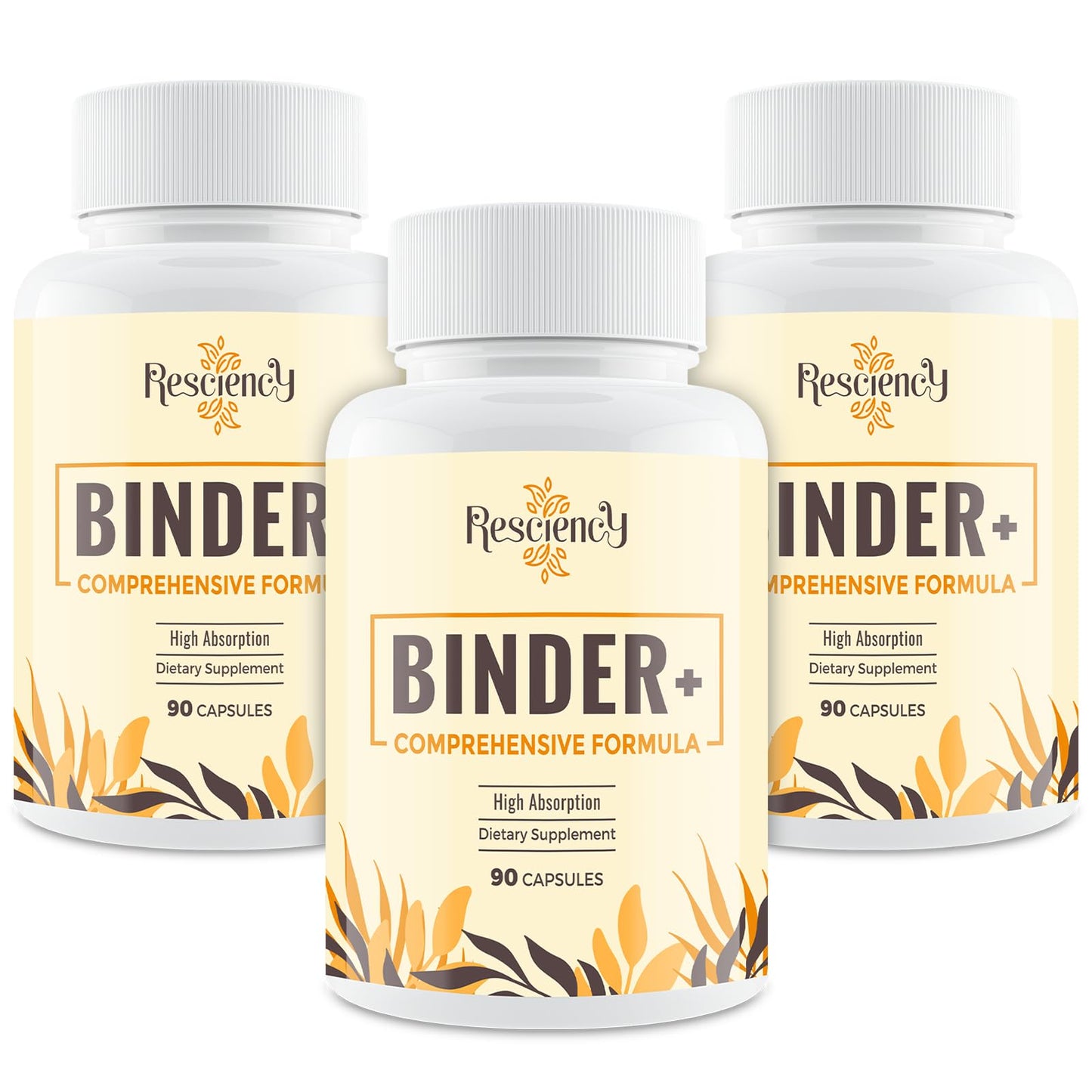 Resciency Detox Binder Supplement - Liver & Gut, Max Absorption Capsules, 270