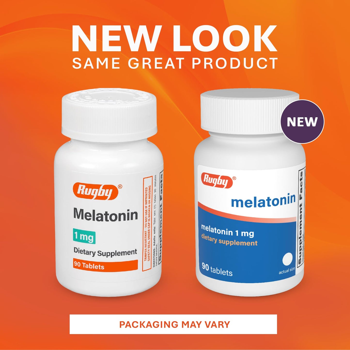 Rugby Laboratories Melatonin 1mg Tablet 90 Count