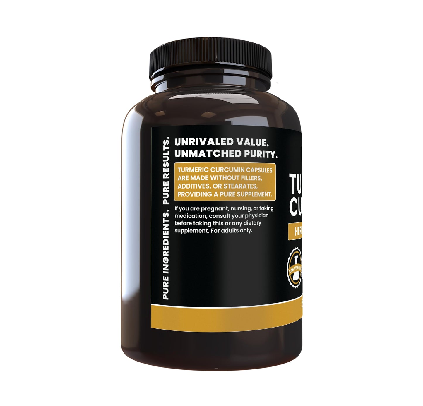 PURE ORIGINAL INGREDIENTS Turmeric Curcumin 365 Capsules
