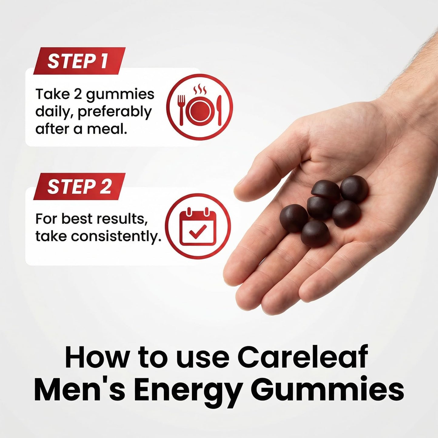 careleaf Men's Energy Gummies 60 Gummies