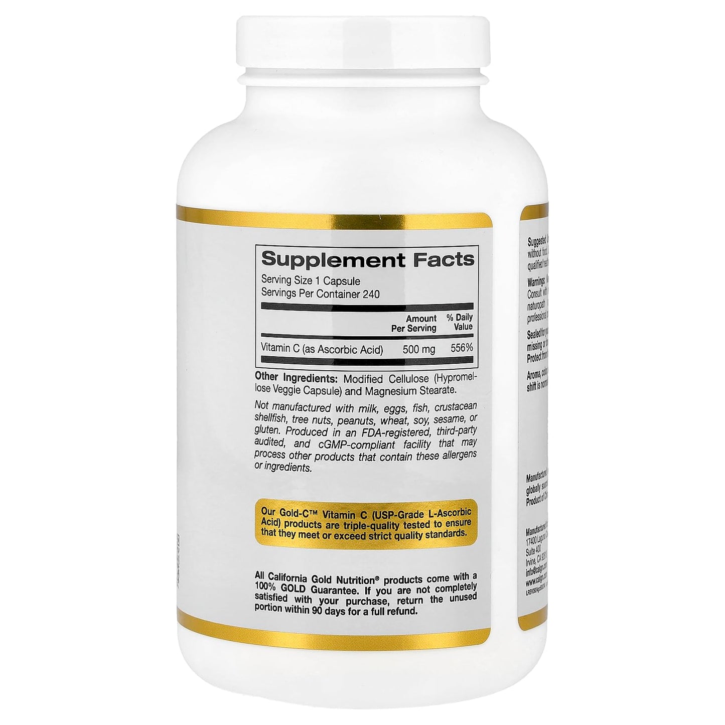 California Gold Nutrition Vitamin C Quali-C Capsule 240