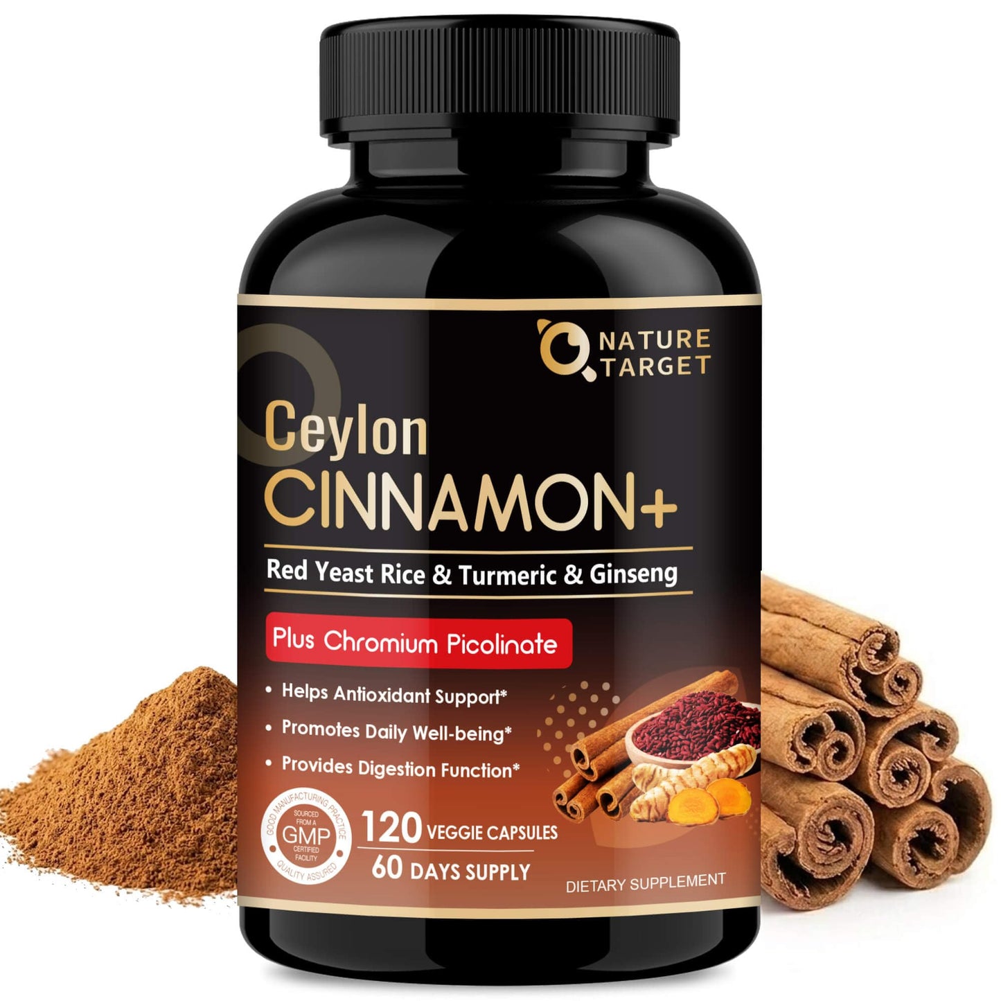NATURE TARGET Ceylon Cinnamon Capsules 120 Capsules