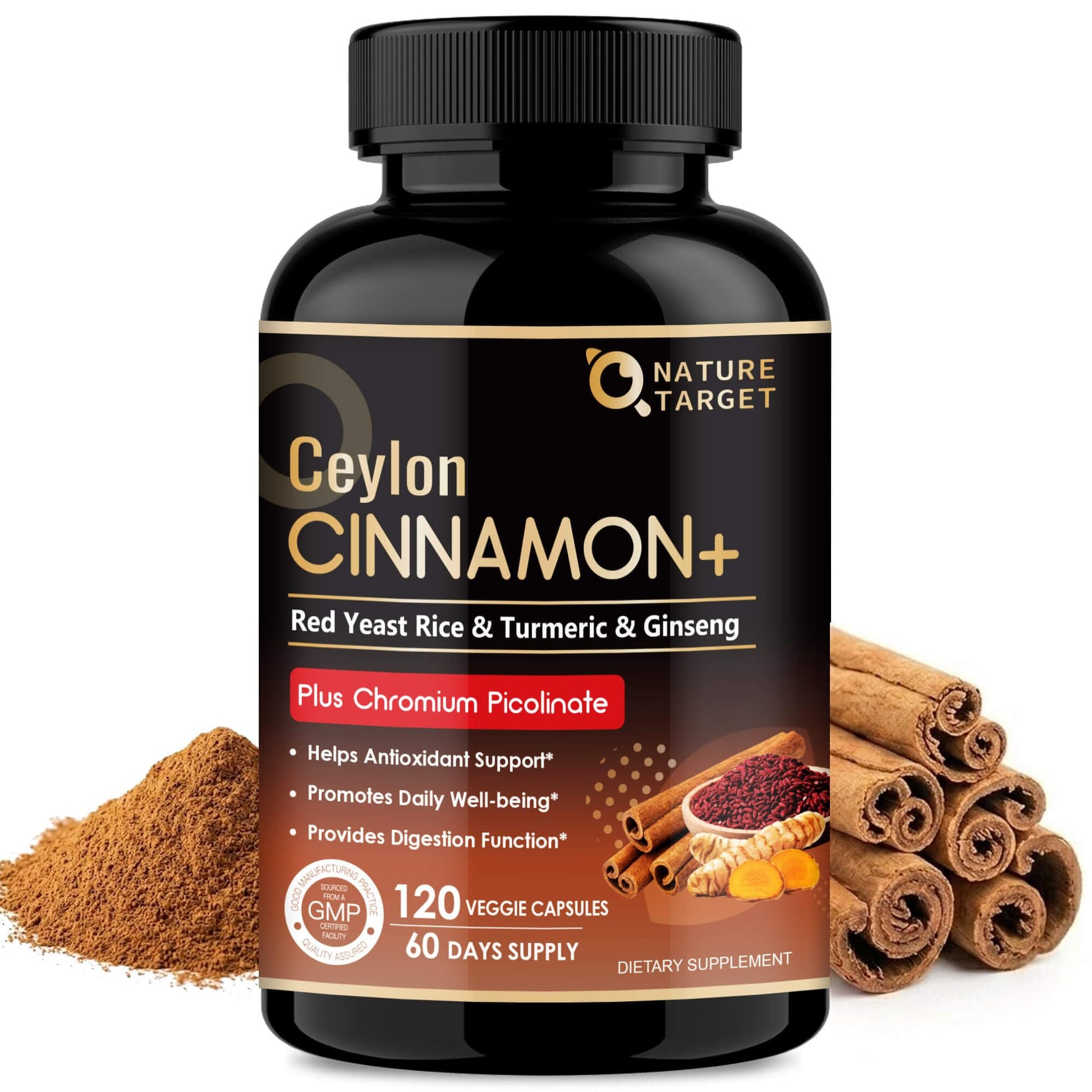 NATURE TARGET Ceylon Cinnamon Capsules 120 Capsules