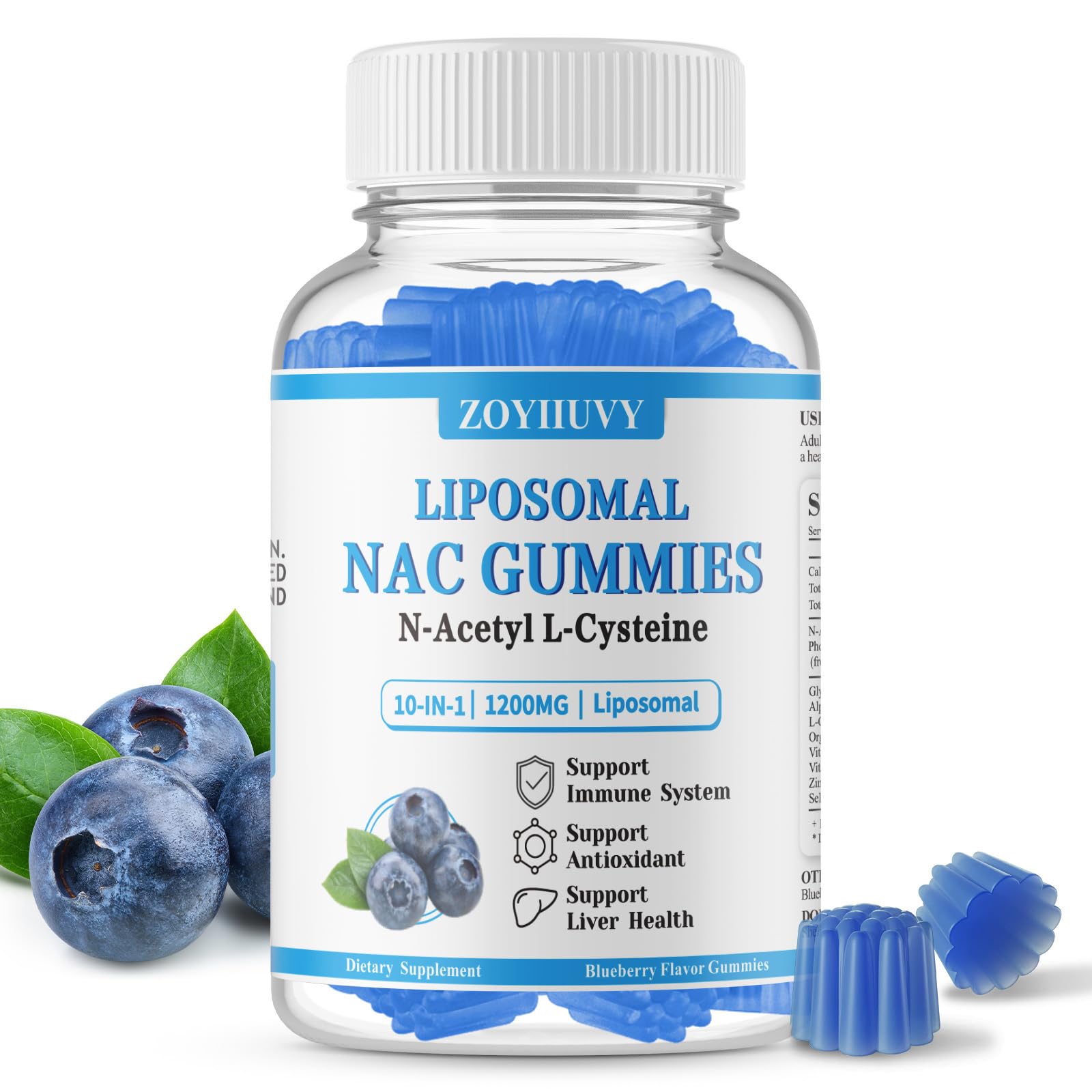 ZOYIIUVY Liposomal NAC Gummies 60 Count