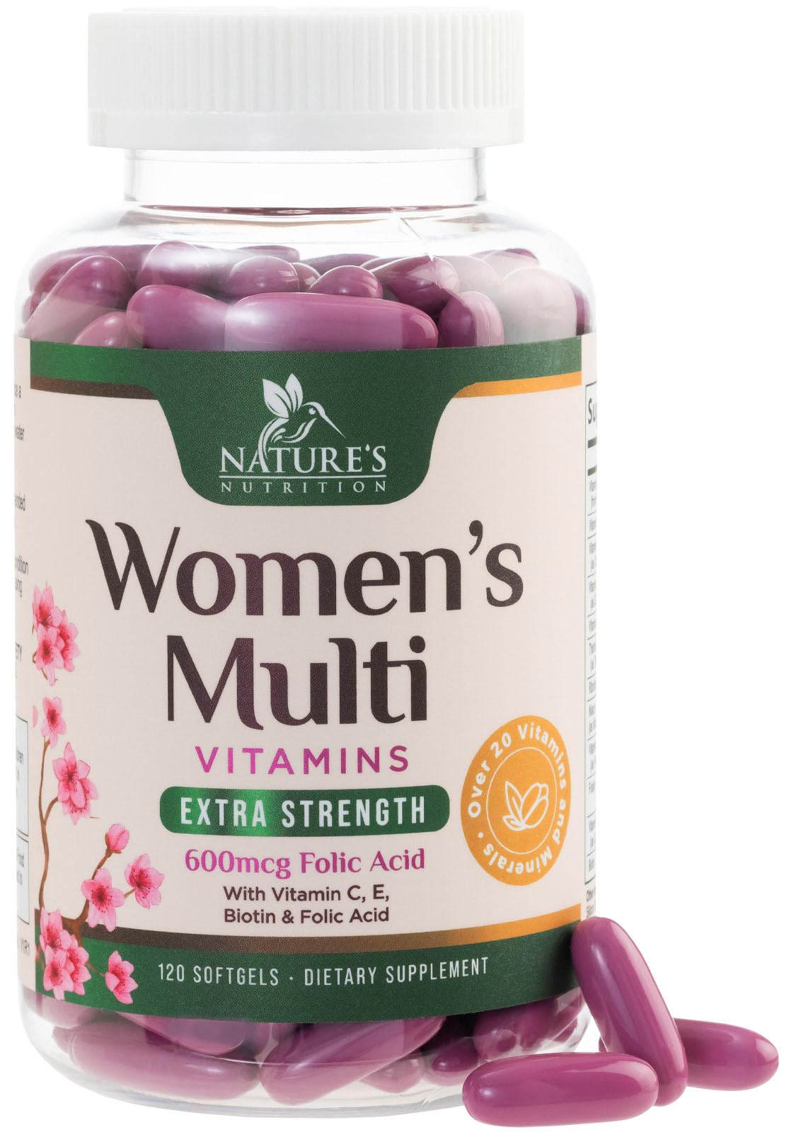 Nature's Nutrition Multivitamin for Women Softgels 120 Count