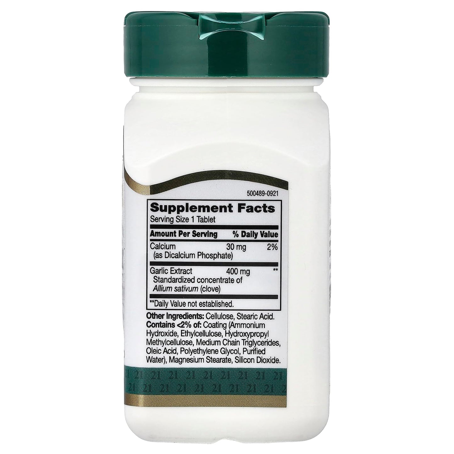 21st Century Garlic (odorless) 60 Tablets