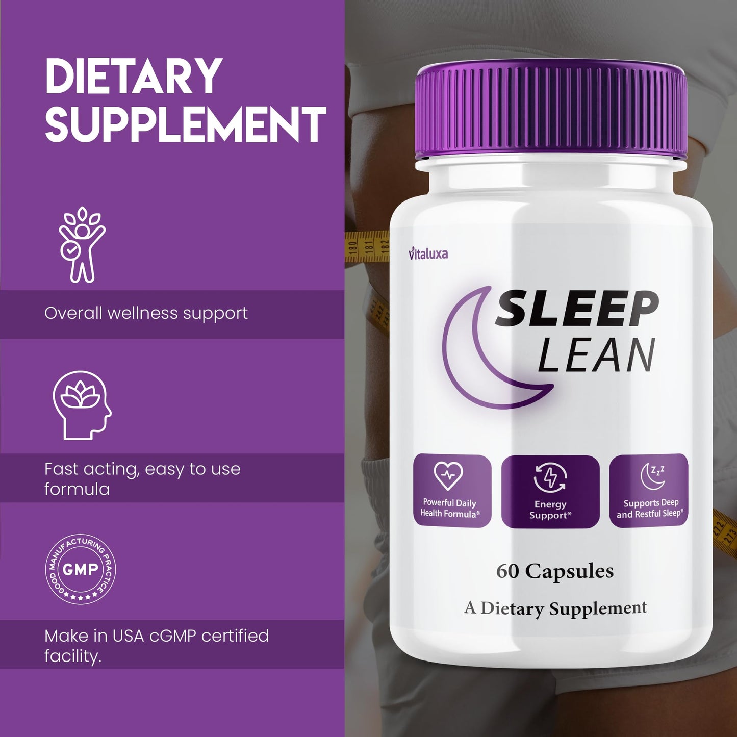 Vitaluxa Sleep Lean Capsules 300 Count