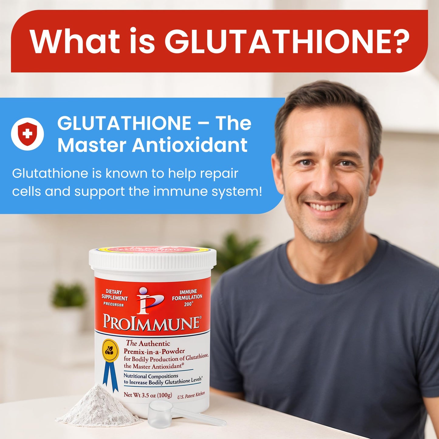 ProImmune Glutathione Supplement 200 Immune Support Antioxidant Powder 3.5