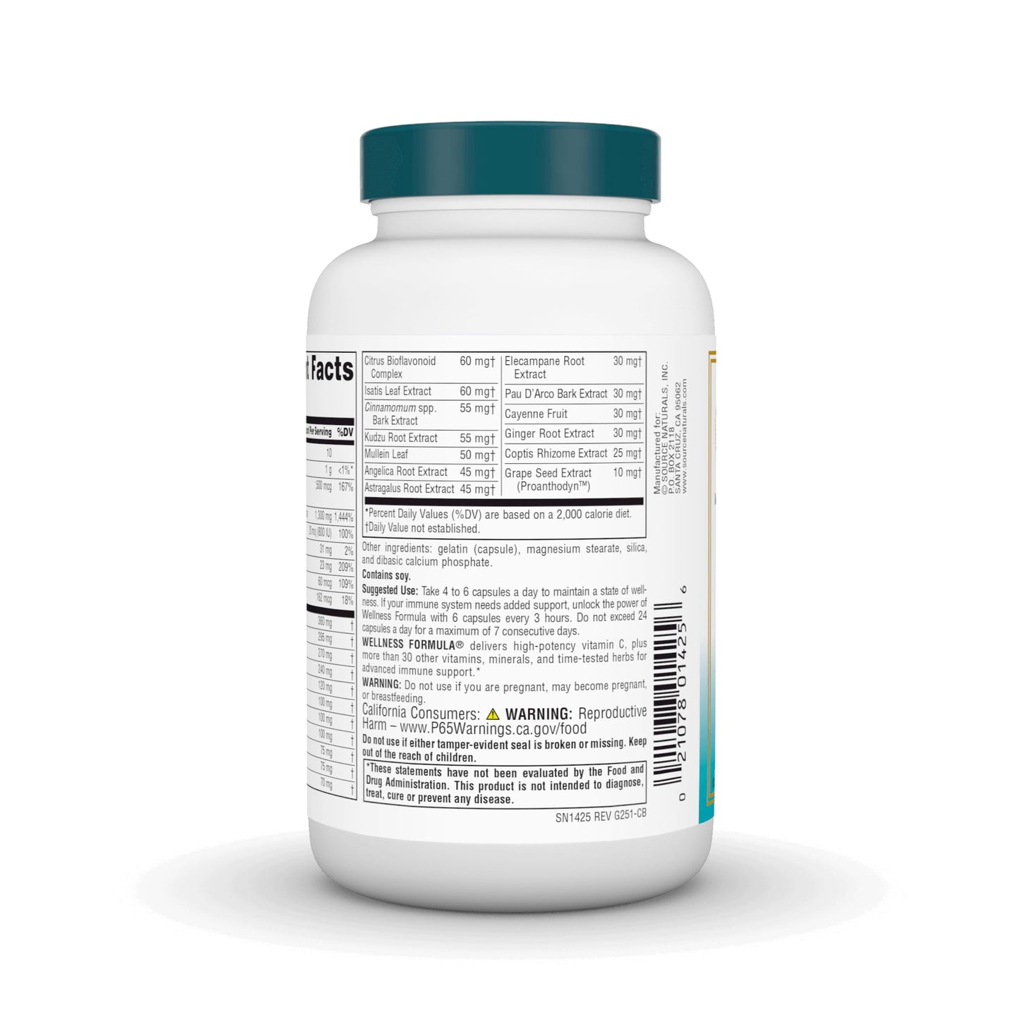 Source Naturals Wellness Formula Advanced Immune Support Capsules, 120 Count