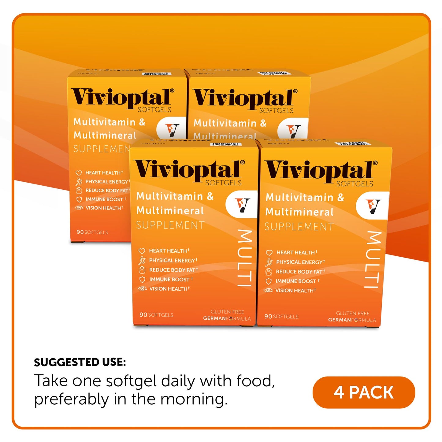 Vivioptal Vitamins Vivioptal Multi Multivitamin & Multimineral Capsules, 360 Capsules