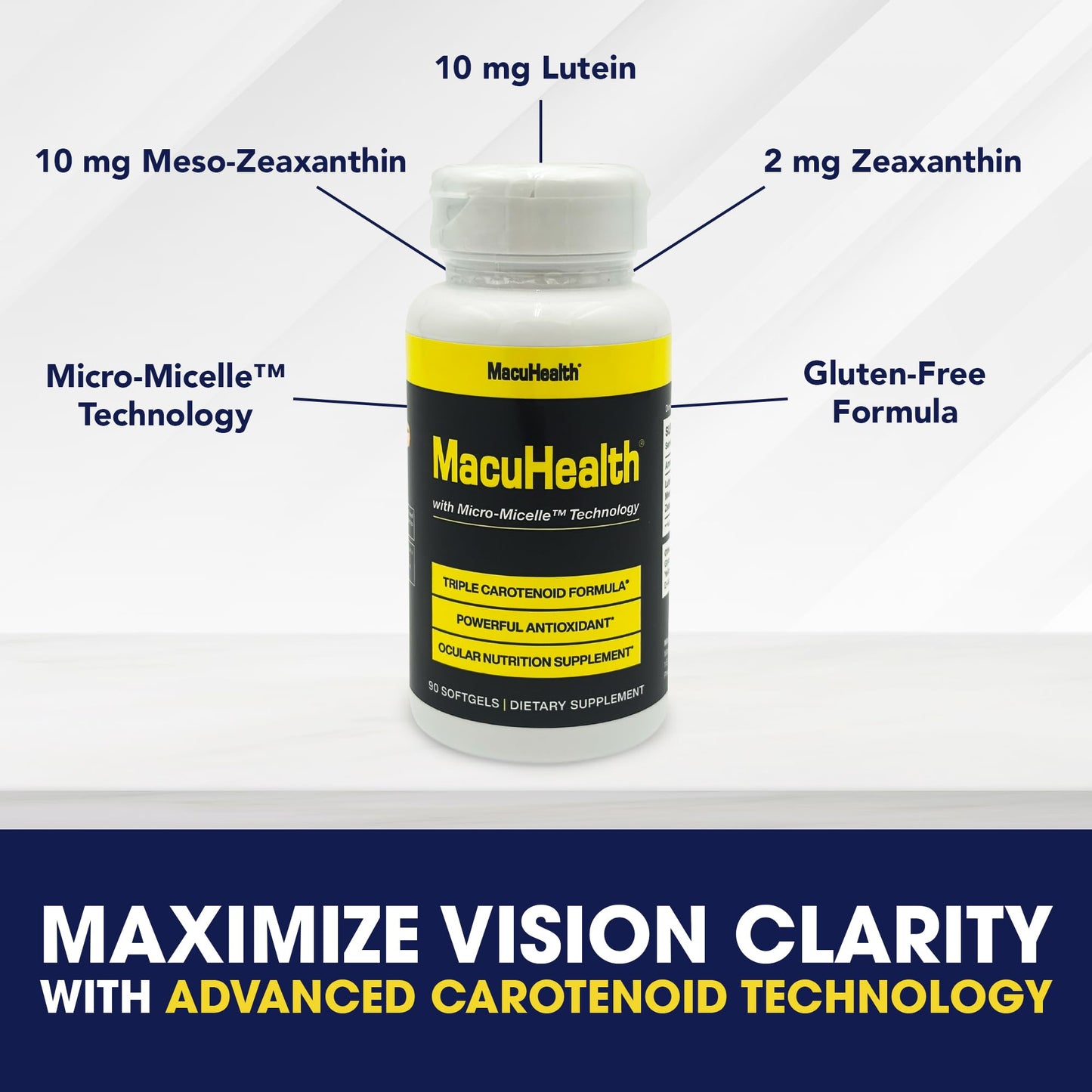 Macuhealth Triple Carotenoid Formula Softgels 90 Count