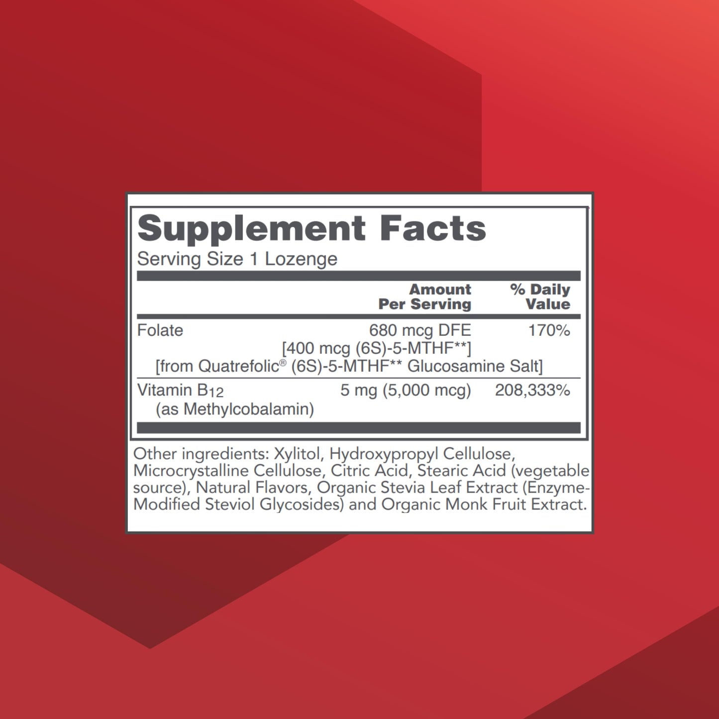 Protocol for Life Balance Methyl B12 5,000mcg 60 Tablets