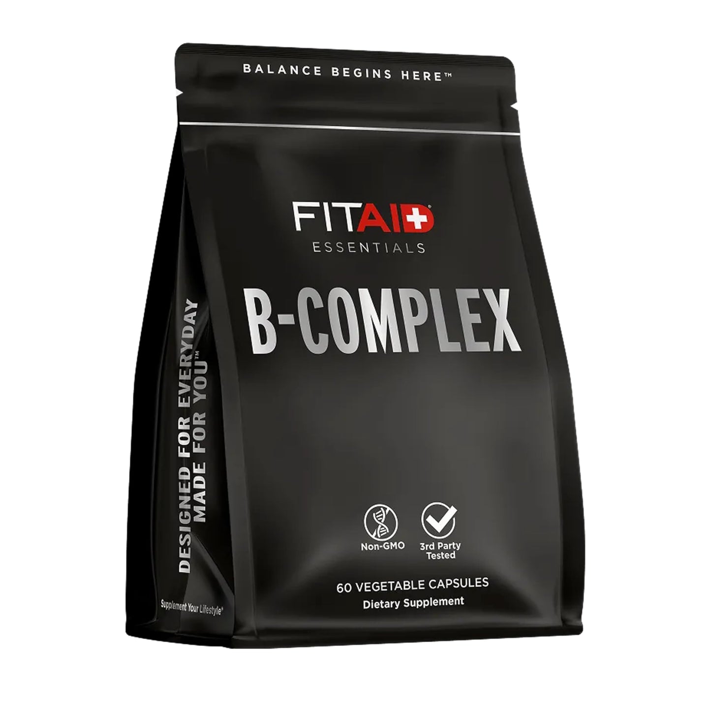LIFEAID FITAID Methylated B-Complex Energy Supplement Capsule 120 Count