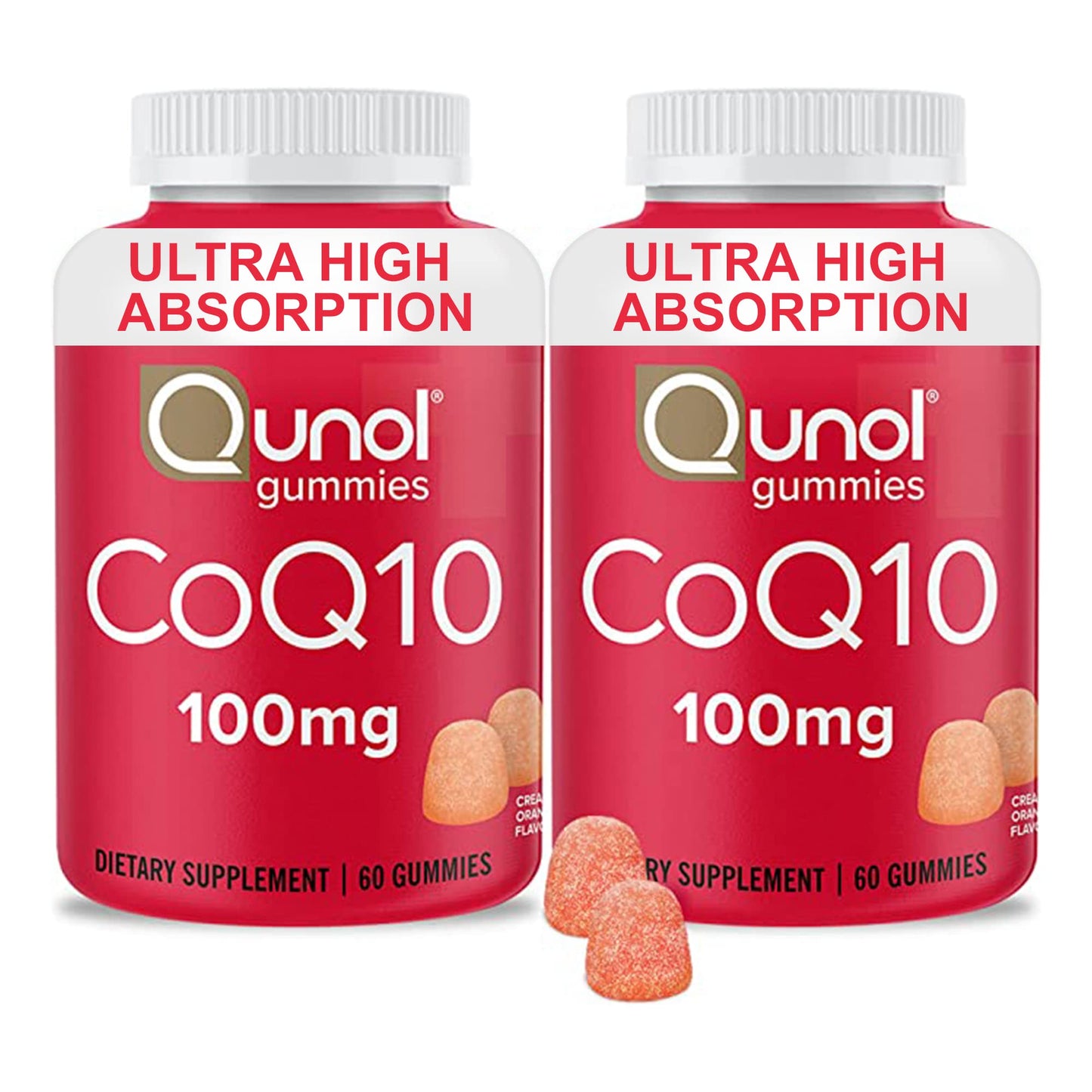Qunol CoQ10 Gummies 100mg, 120 Count