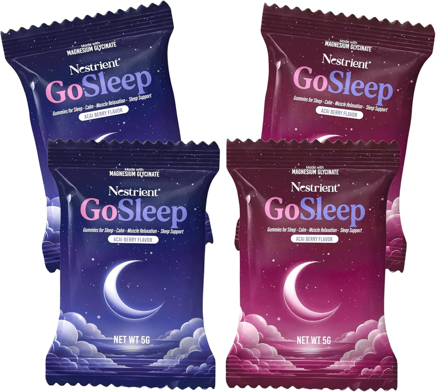 Nestrient GoSleep Magnesium Glycinate Gummies, 60 Gummies