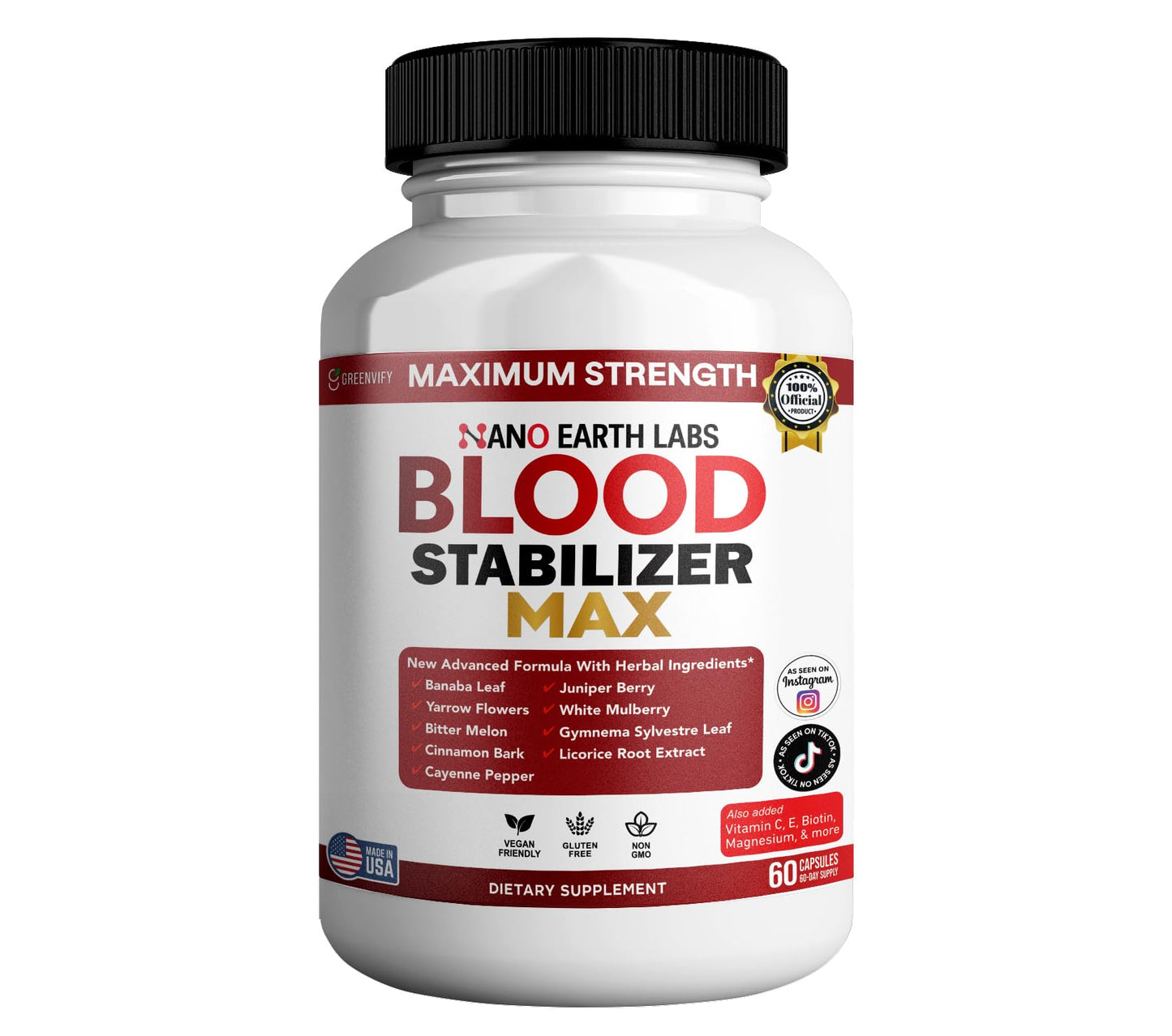 GREENVIFY Blood Stabilizer Max Capsule 60 Count