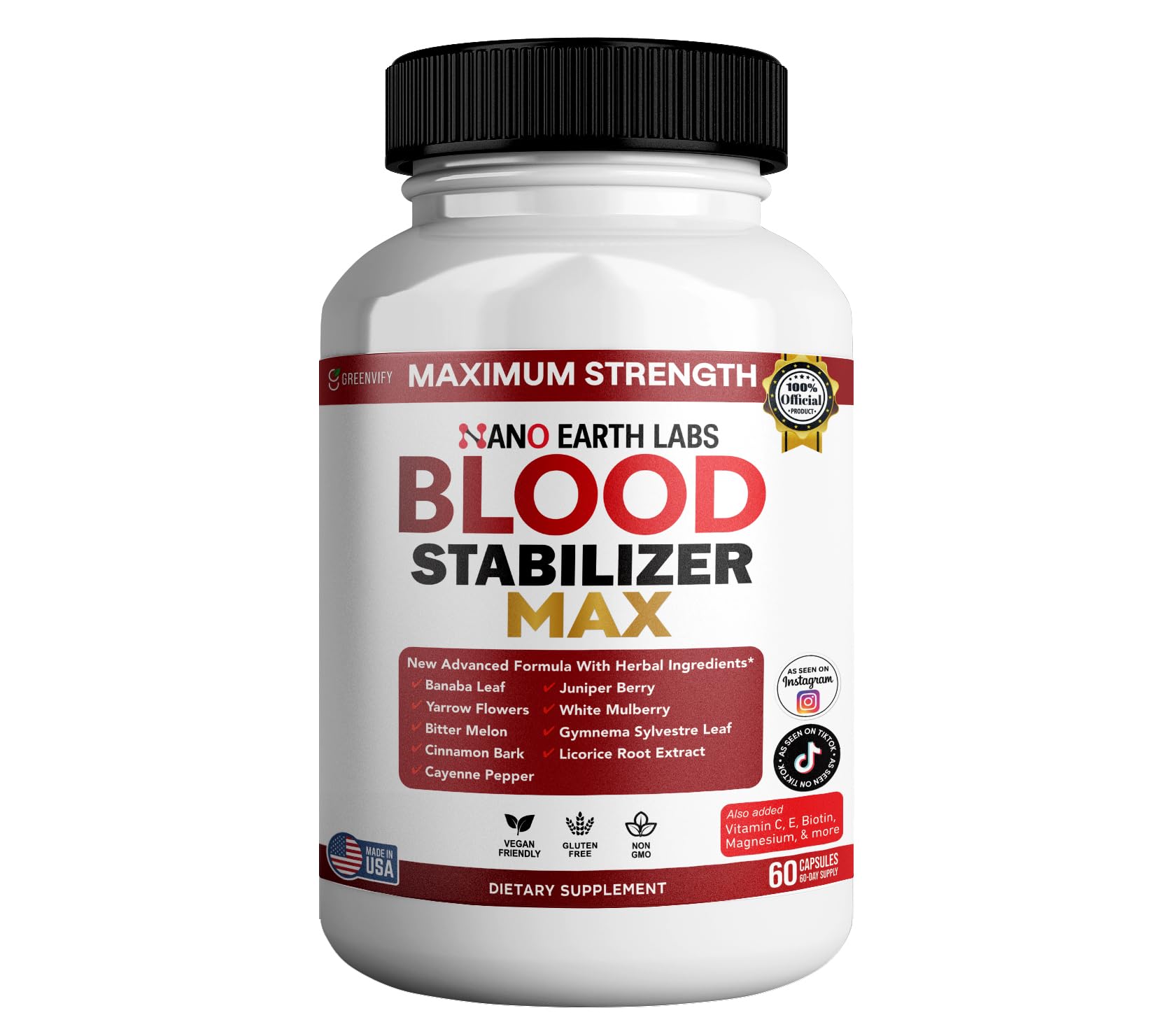 GREENVIFY Blood Stabilizer Max Capsule 60 Count