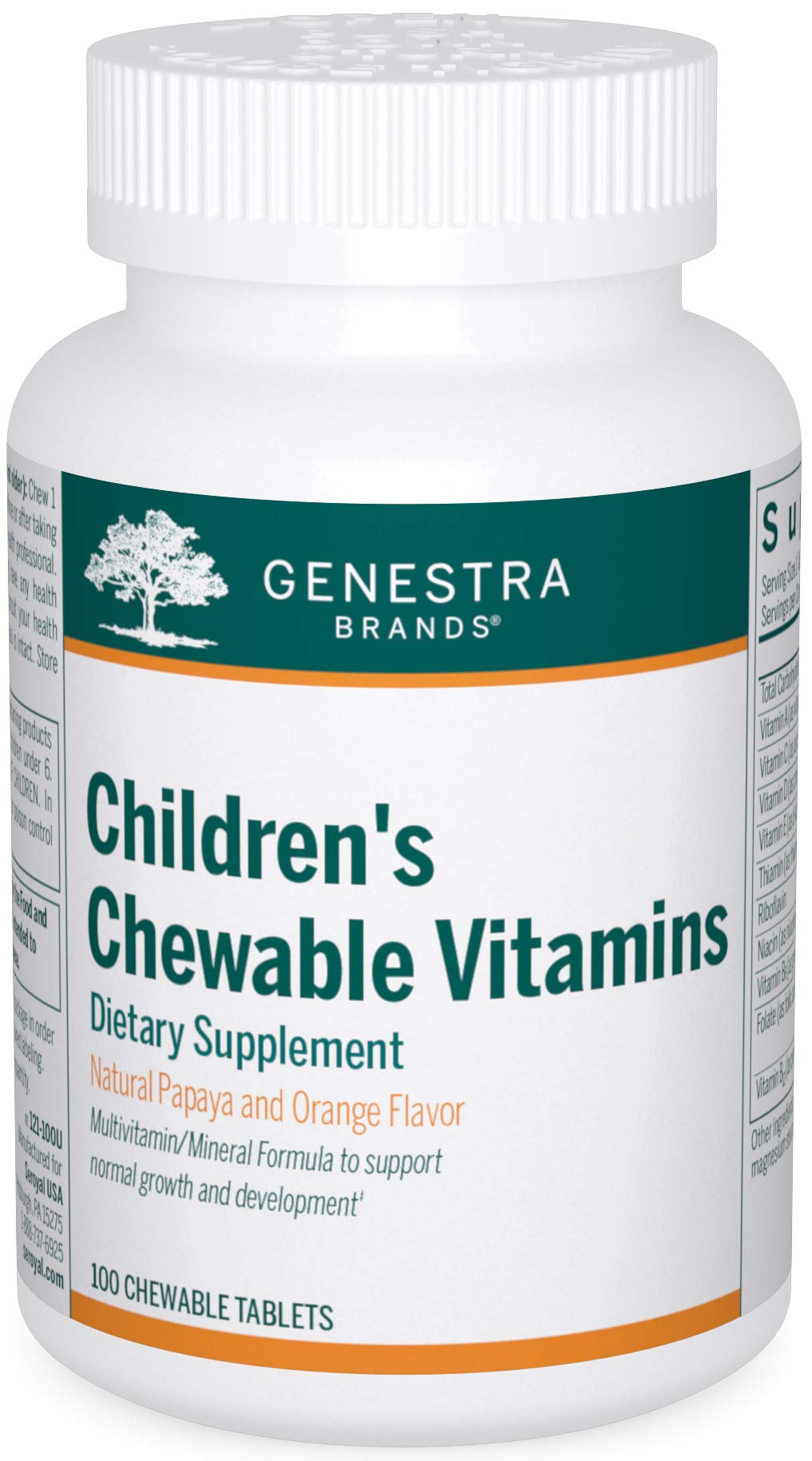 Genestra Brands Children's Chewable Vitamins Tablets, 100 Count
