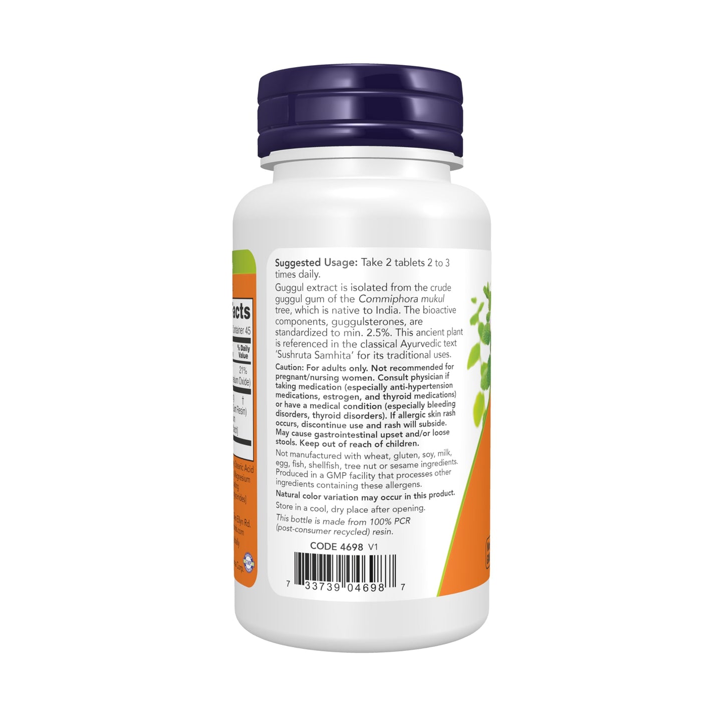 NOW Foods Guggul Extract 500 mg Tablet 90 Tablets