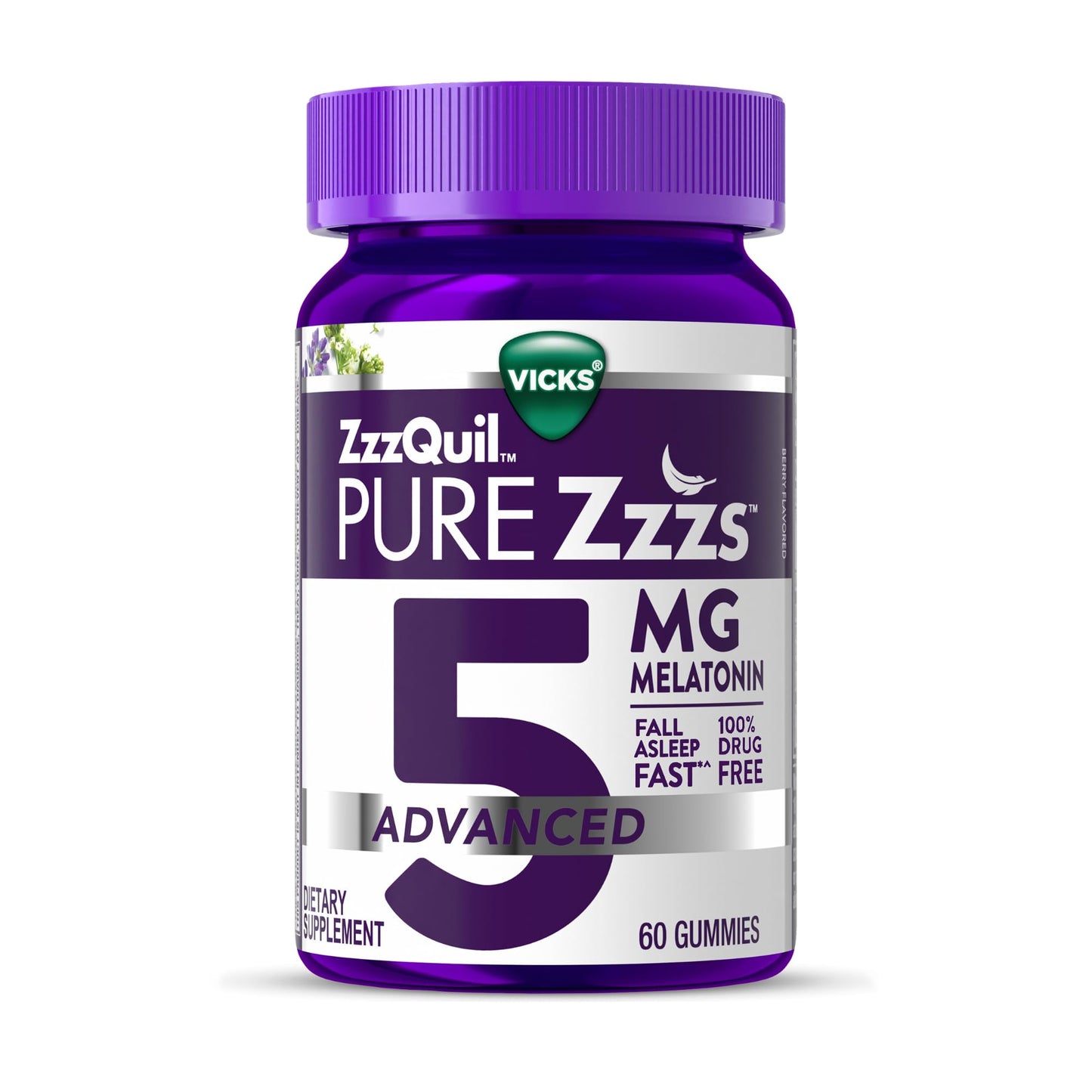 Vicks ZzzQuil Pure Zzzs Melatonin Gummies 60-Count
