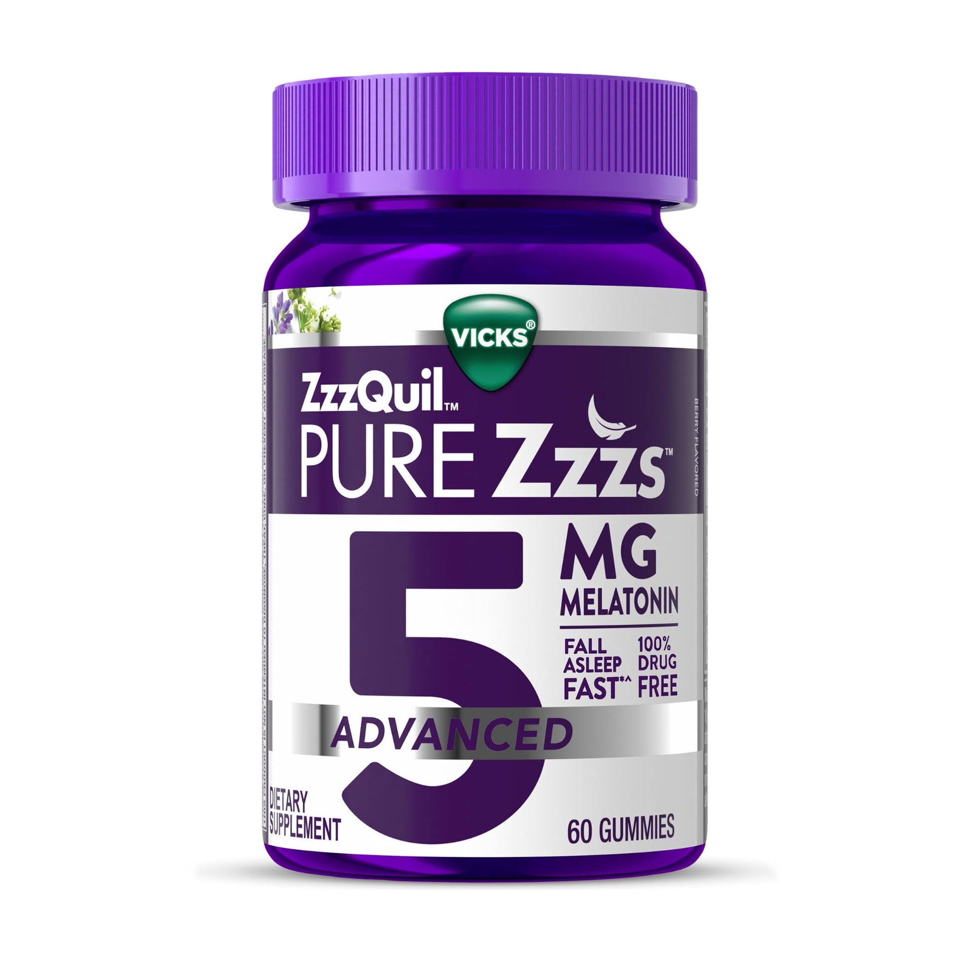Vicks ZzzQuil Pure Zzzs Melatonin Gummies 60-Count