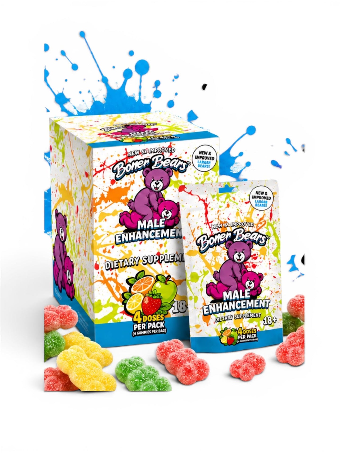 Boner Bears Gummies for Men Premium Support Gummy, 30 Count