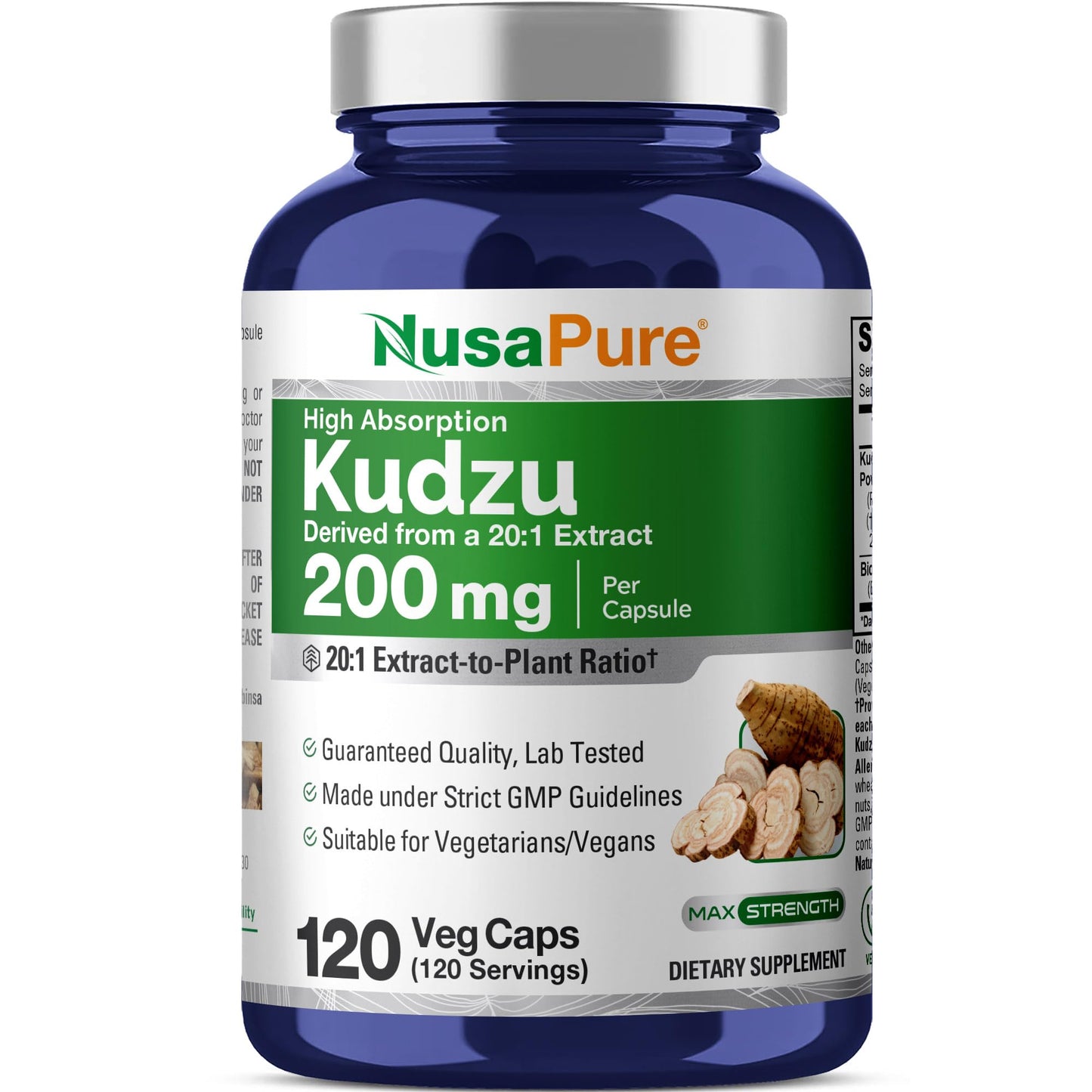NusaPure Kudzu Root Veg Capsules 120