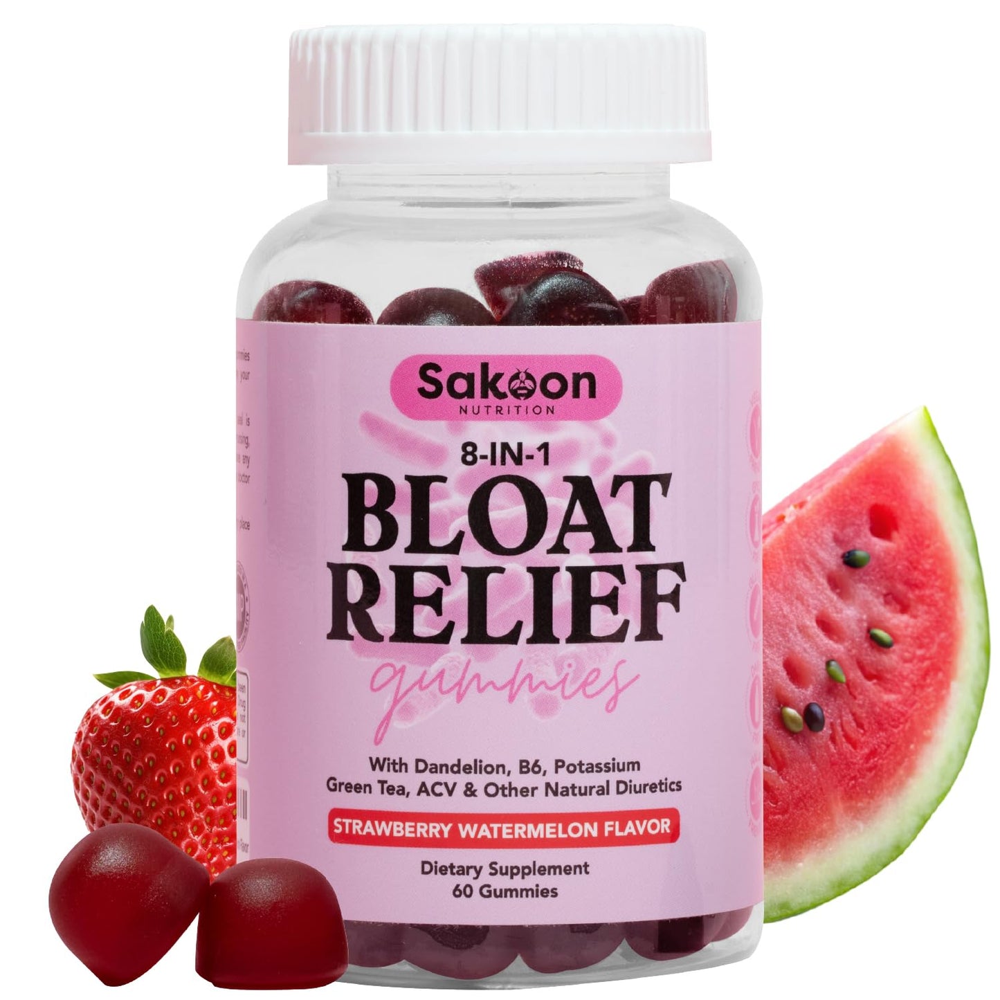 Sakoon nutrition Bloating Relief Gummies for Women, 60 Gummies